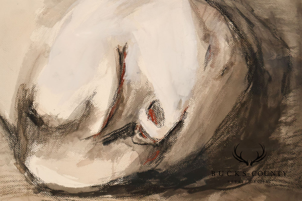Anne Cooper Dobbins Mixed Media, Sleeping