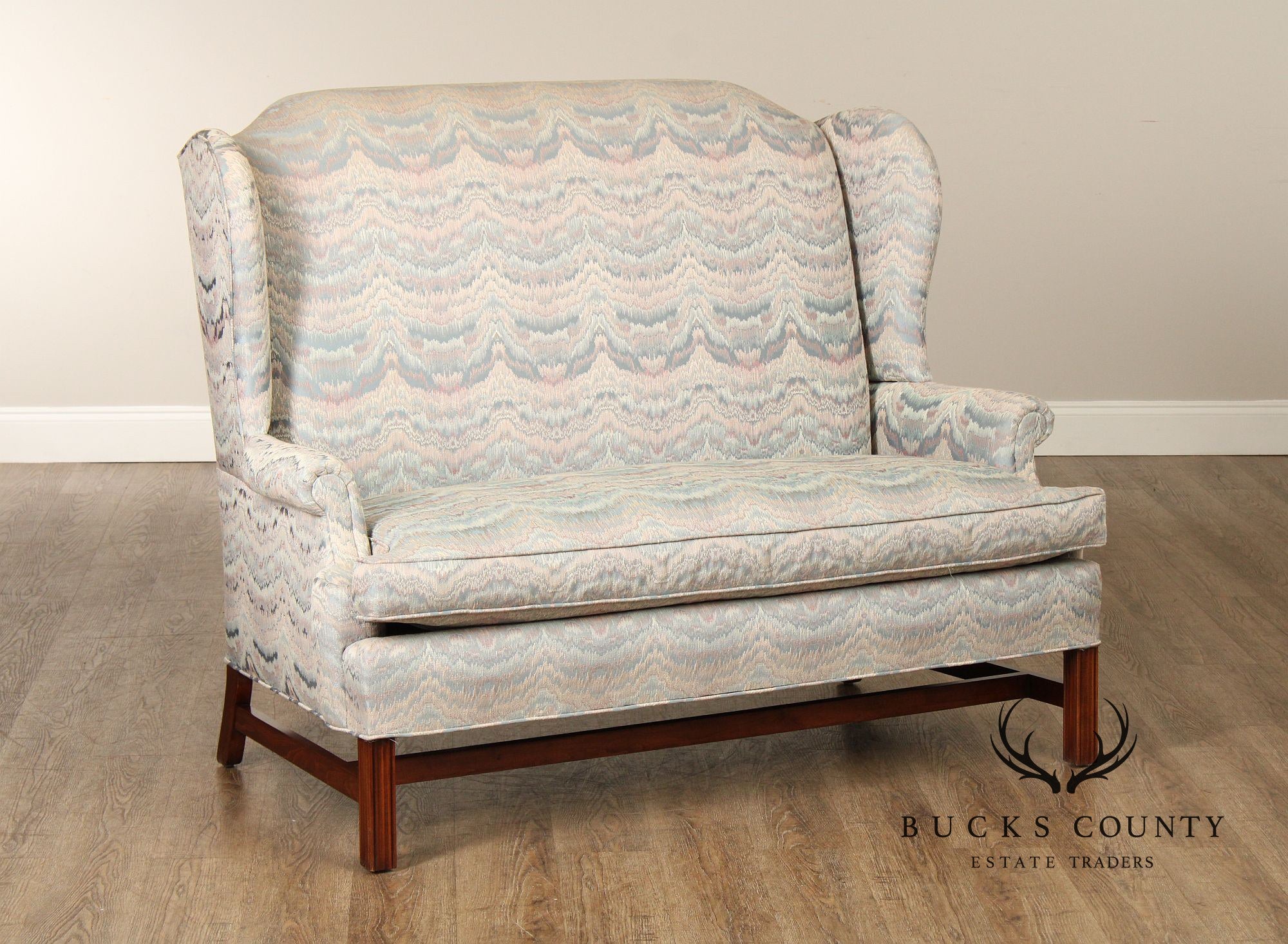 Chippendale Style Tall Back Loveseat