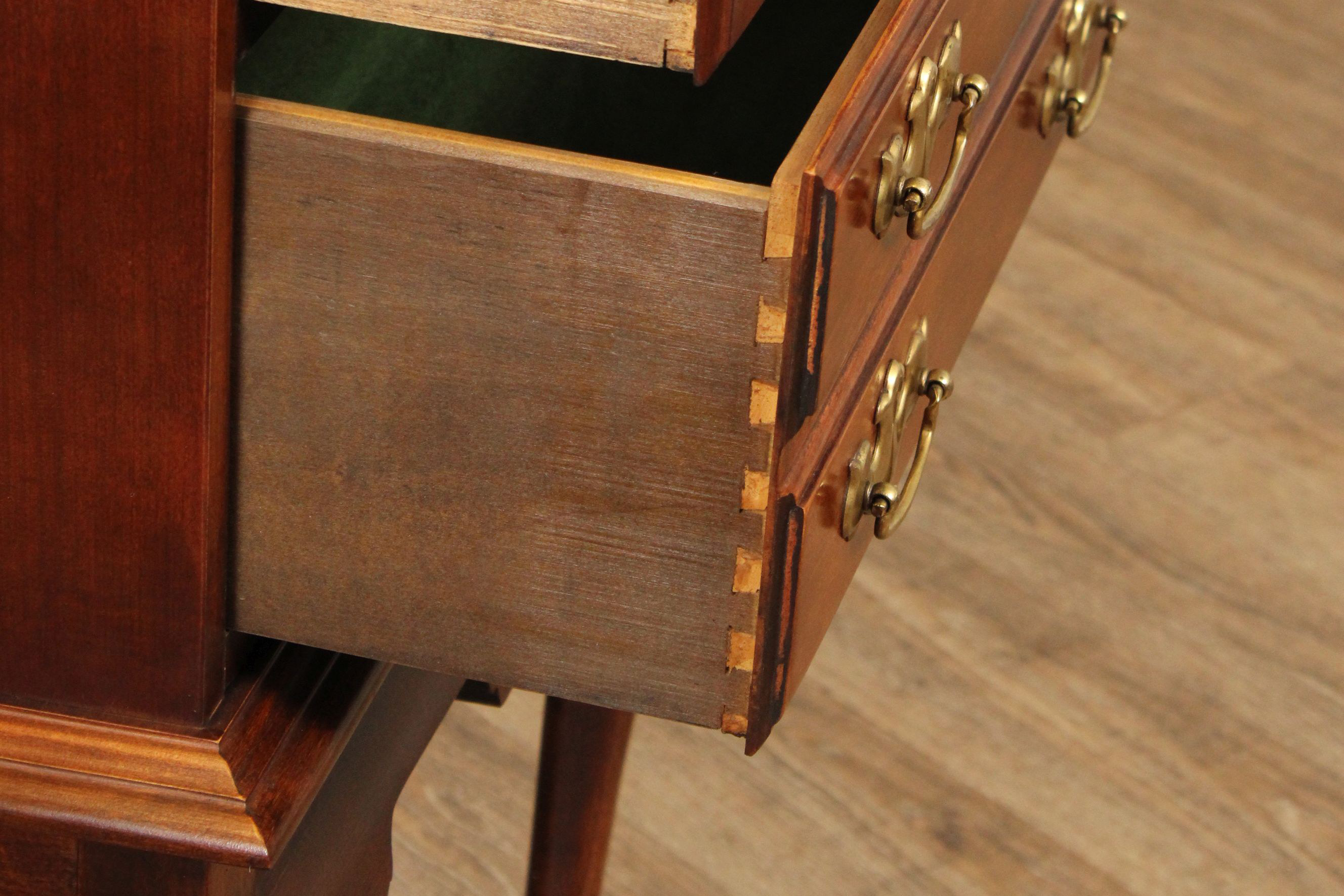 Queen Anne Style Cherry Silver Chest