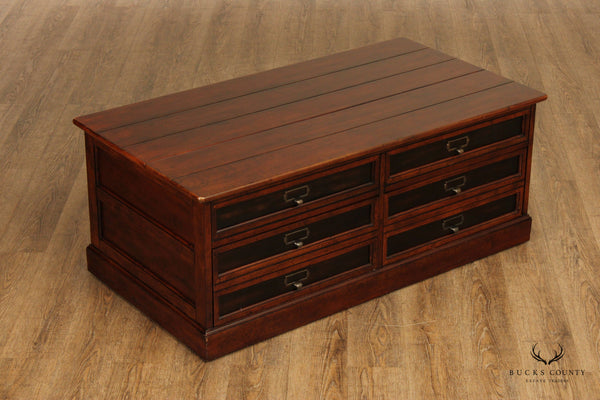 Hammary Faux File Chest Storage Cocktail Table