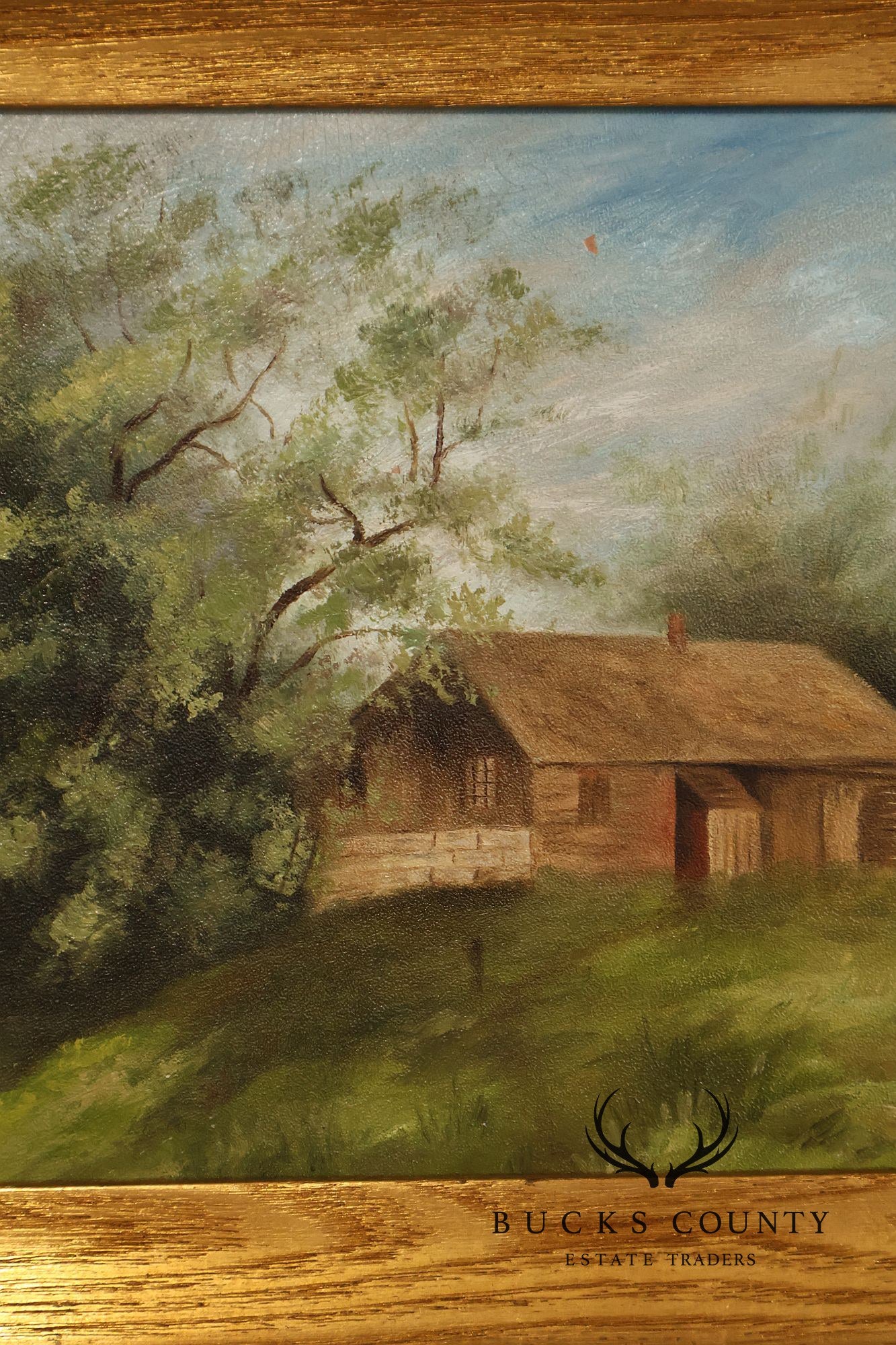Artist Signed Vintage Oil Painting, Homestead