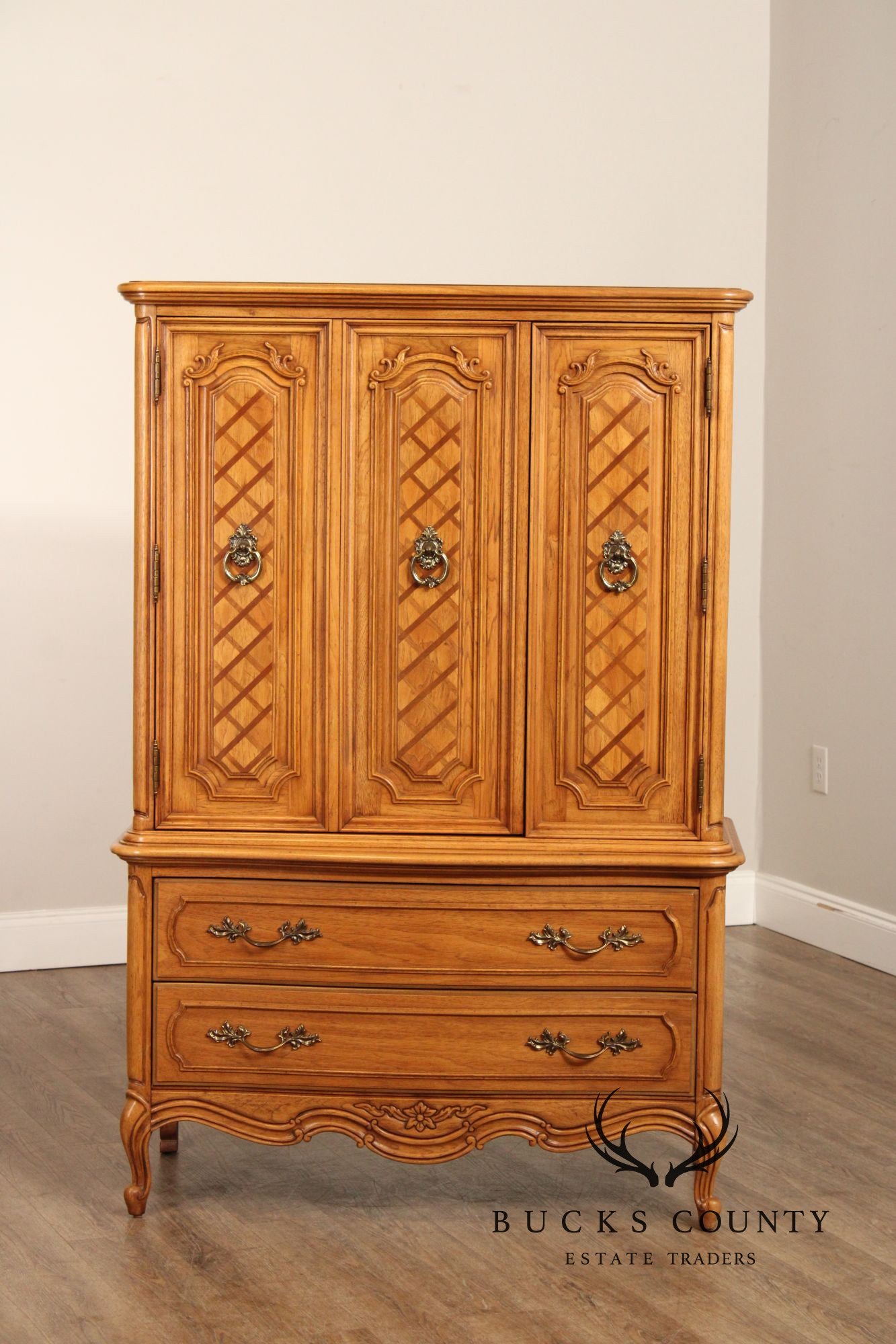 Thomasville 'Camille' French Provincial Style Door Chest Armoire