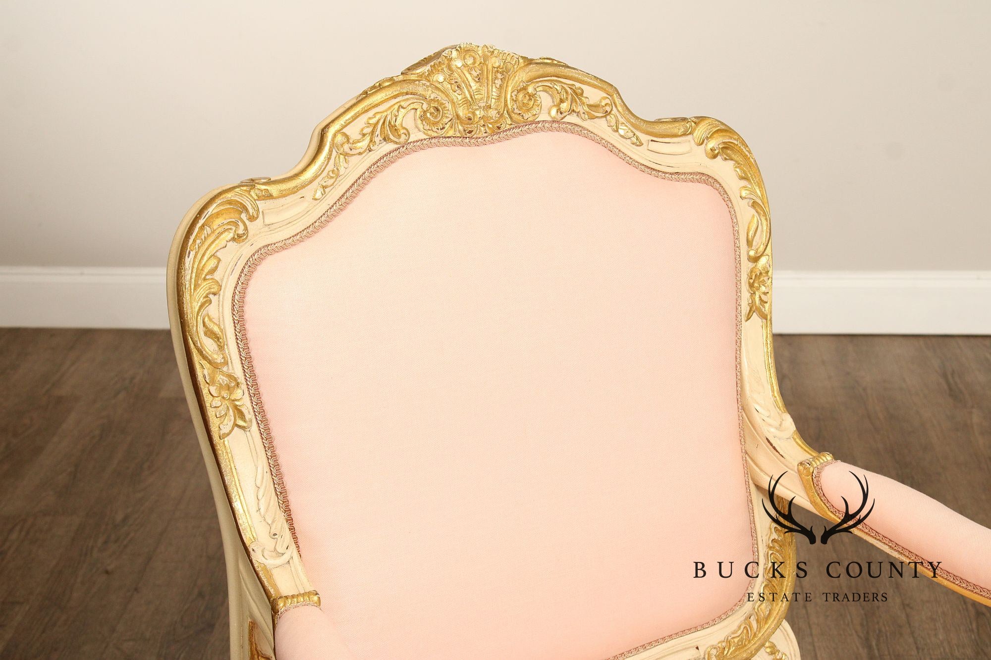 Ralph Lauren Venetian Style Partial Gilt Armchair