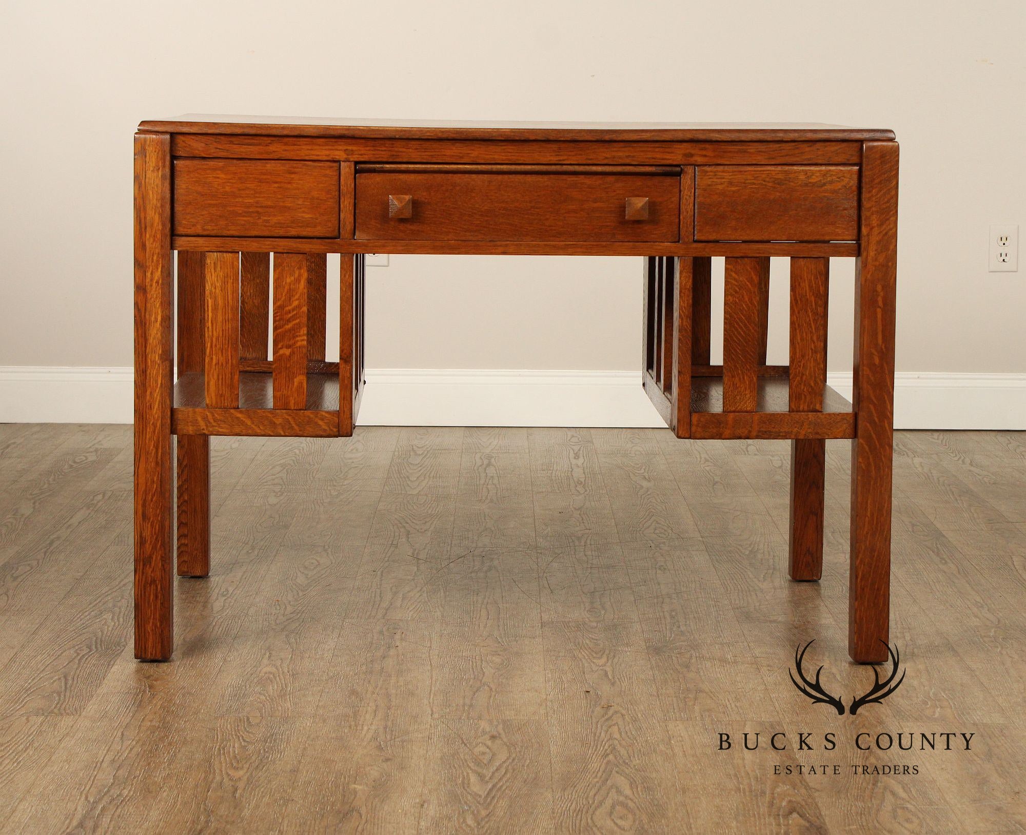 Antique Mission Oak Writing Desk