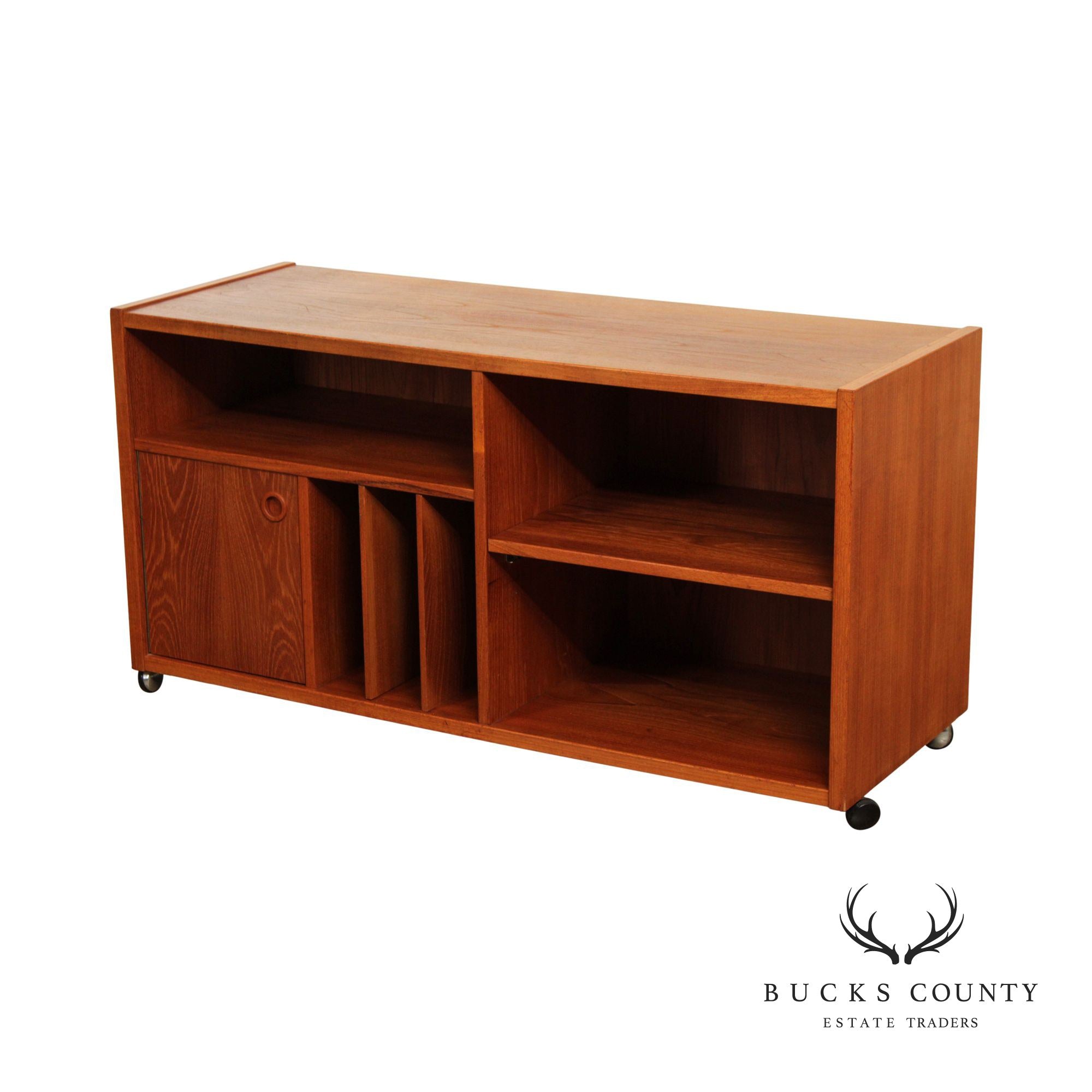 Danish Modern Style Teak Entertainment Console