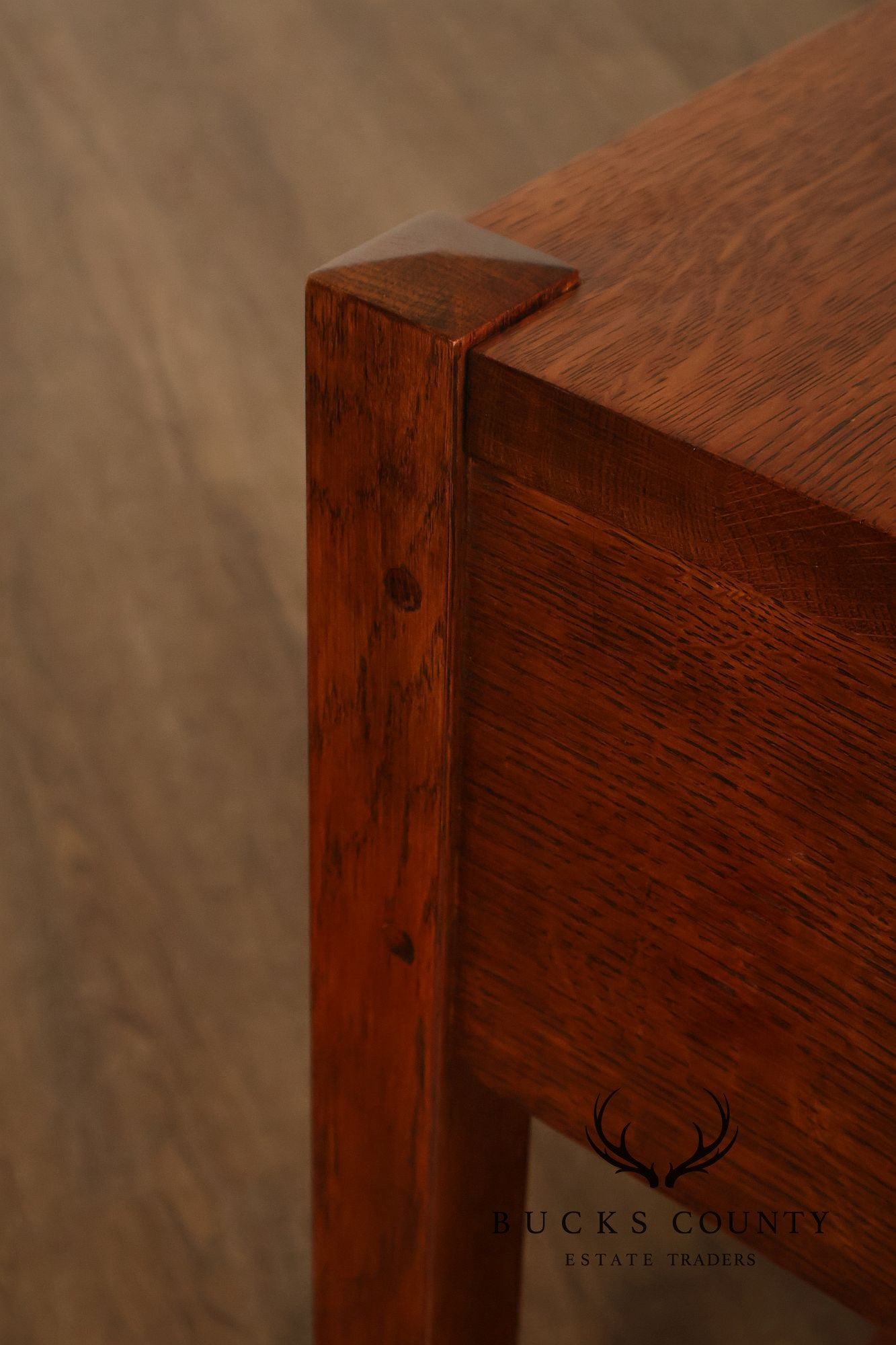 Stickley Mission Collection Pair of Oak One-Drawer Nightstands
