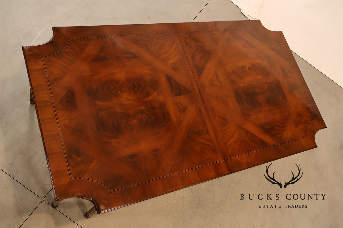 E J Victor Newport Collection Neoclassical Style Mahogany Dining Table With Two Leaves