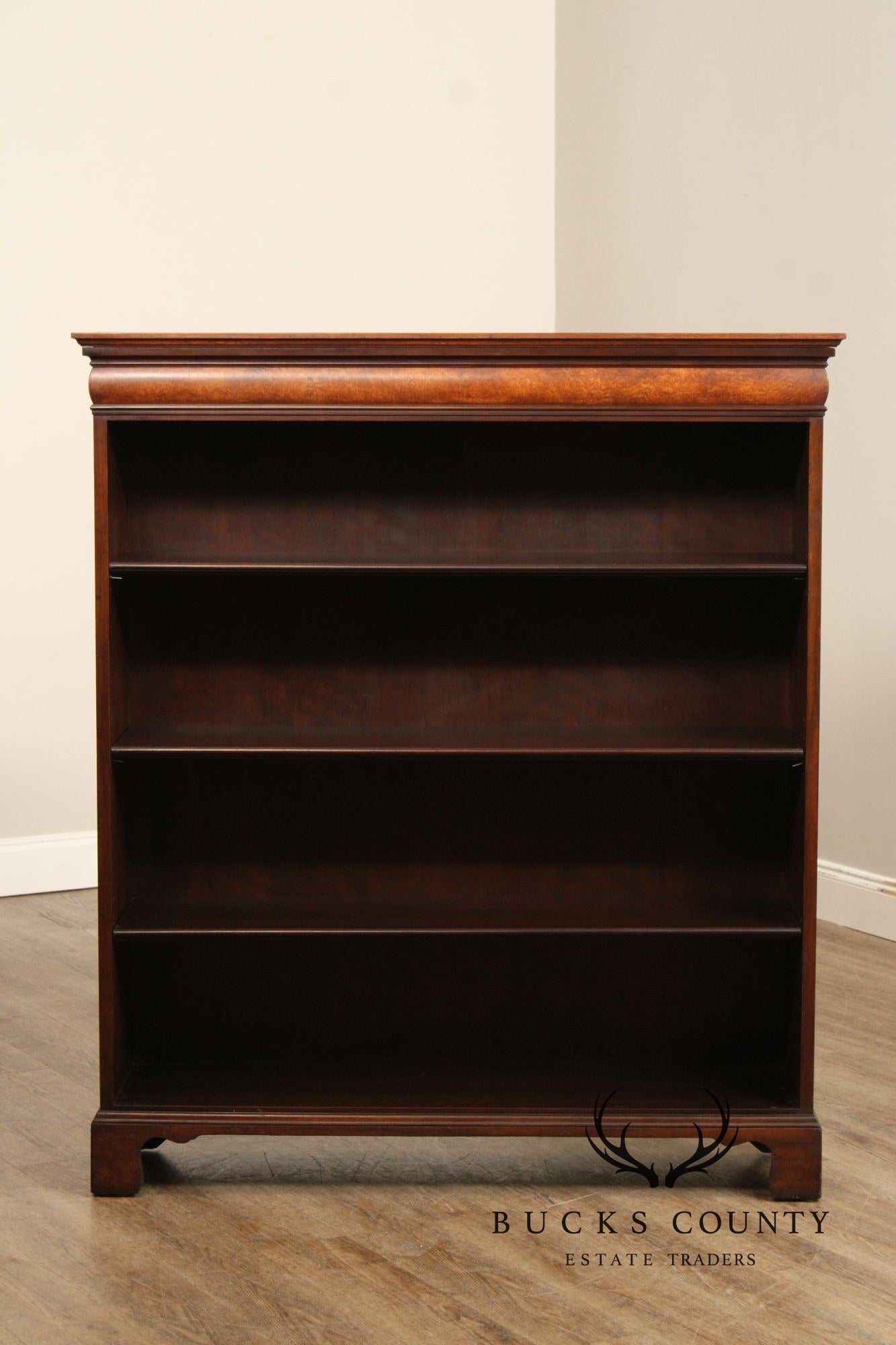 Schmieg & Kotzian Vintage Walnut Open Bookcase