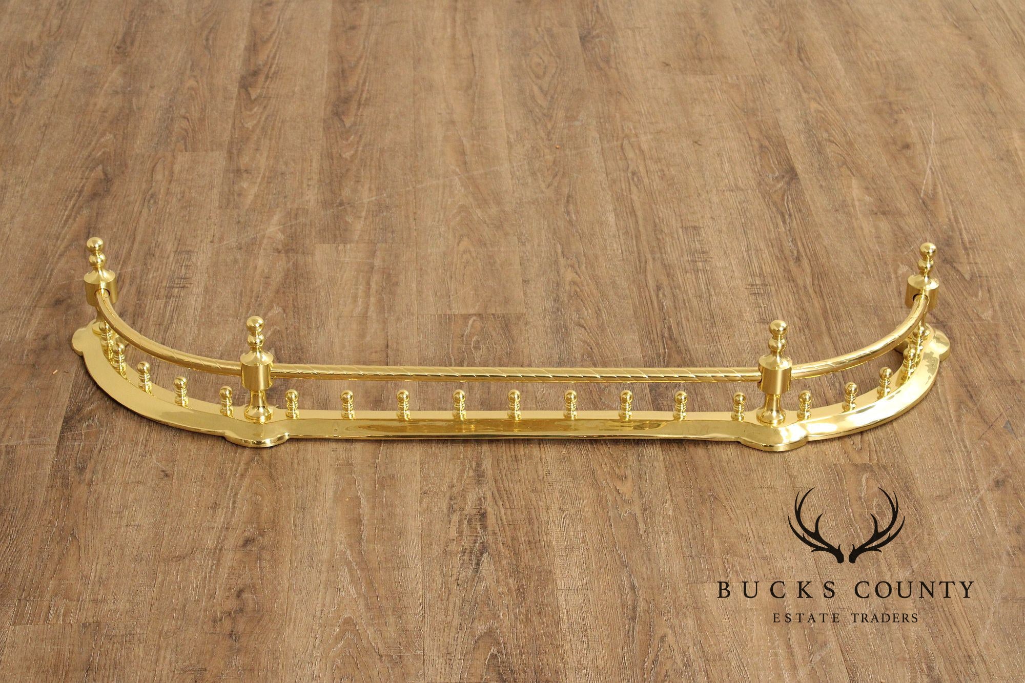 Traditional Polished Brass Fireplace Fender