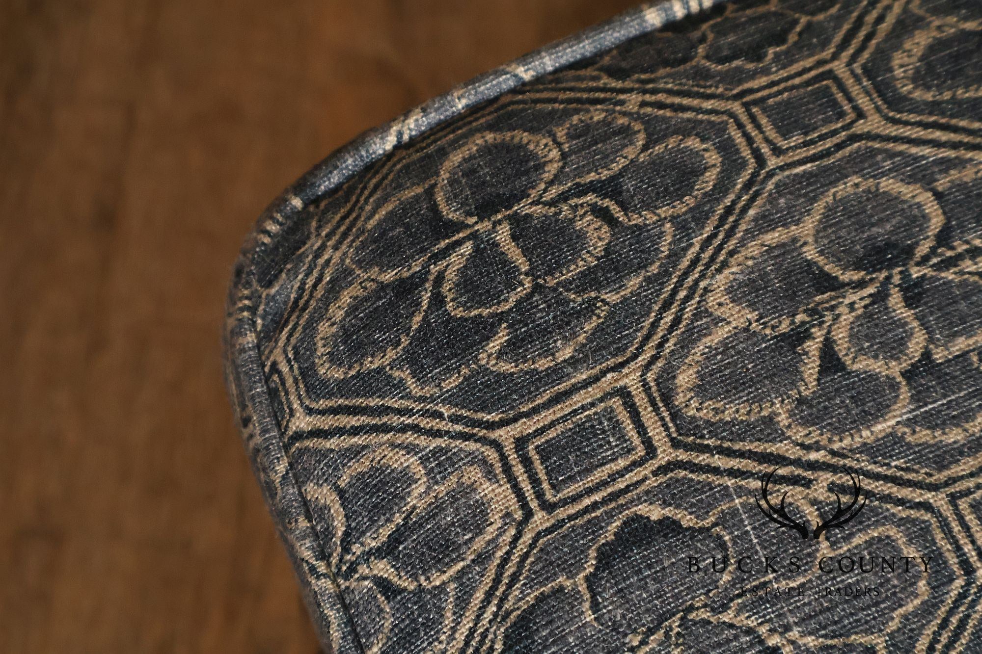 Traditional Style Custom Upholstered Ottoman