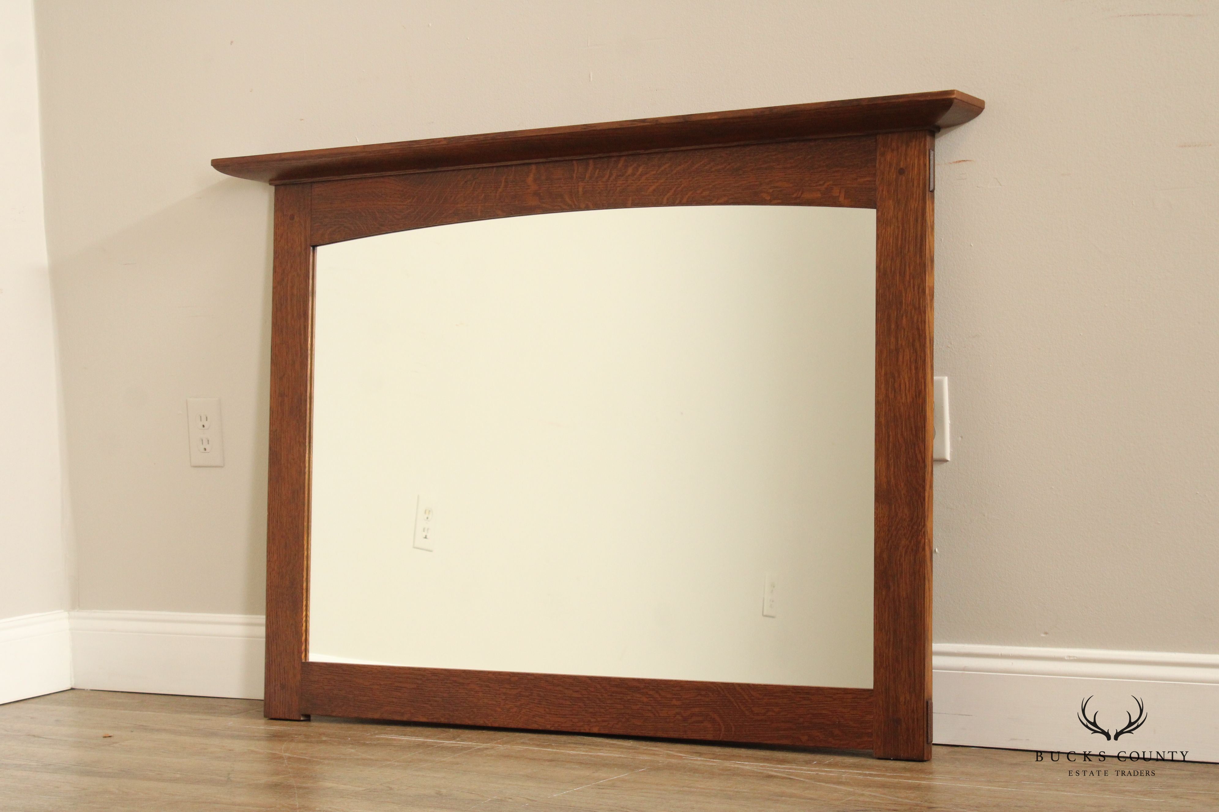 Stickley Mission Collection Oak Wall Mirror