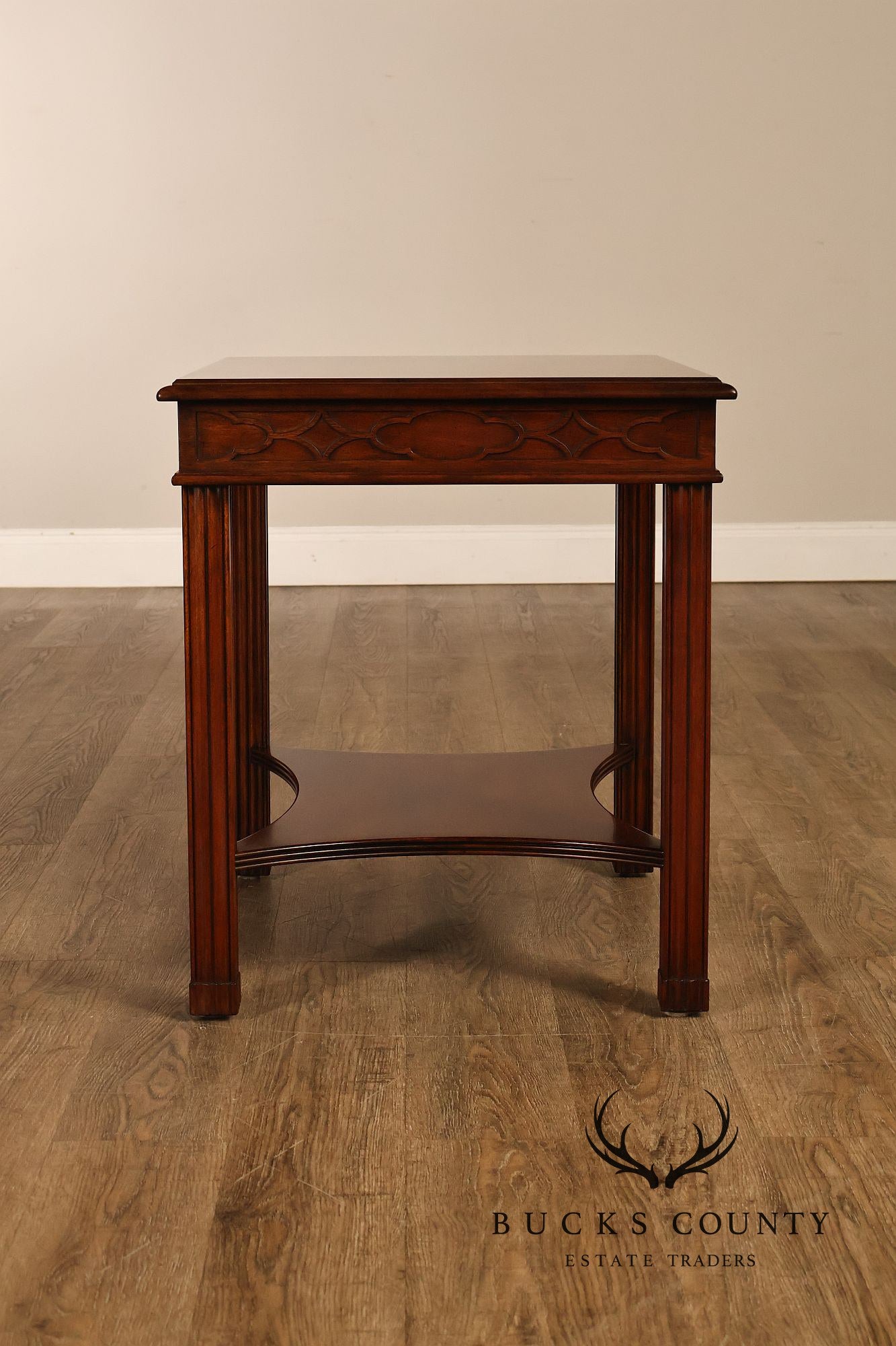 Henkel Harris Georgian Style Pair of Mahogany Side Tables