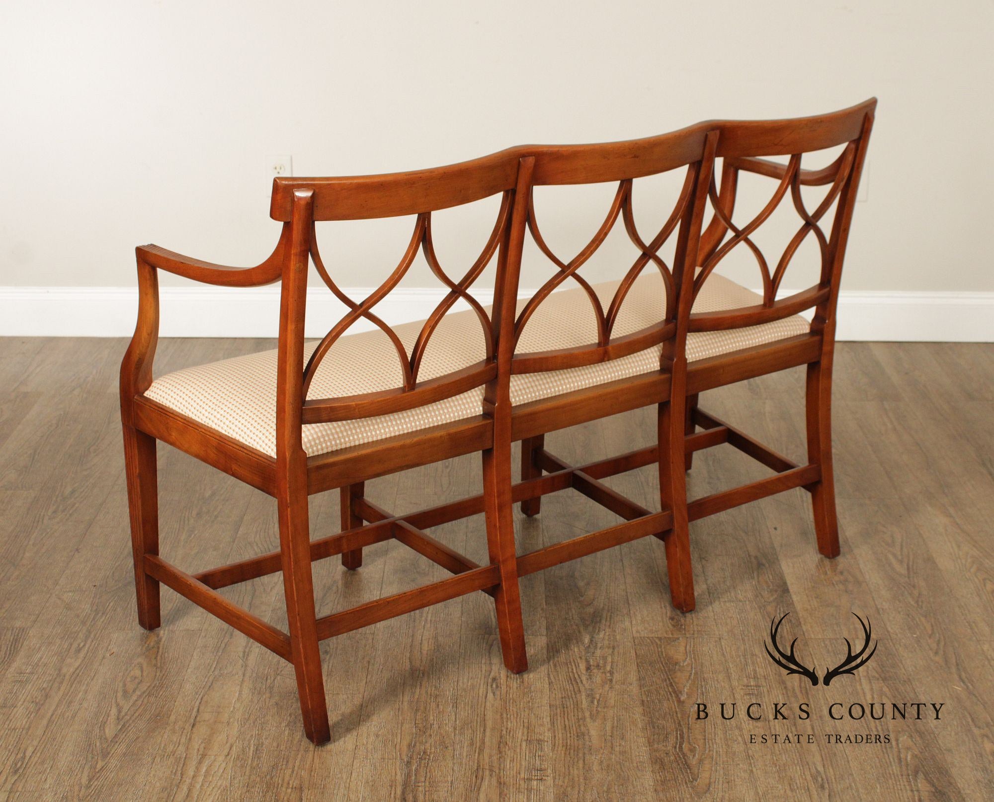 Regency Style English Mahogany Settee