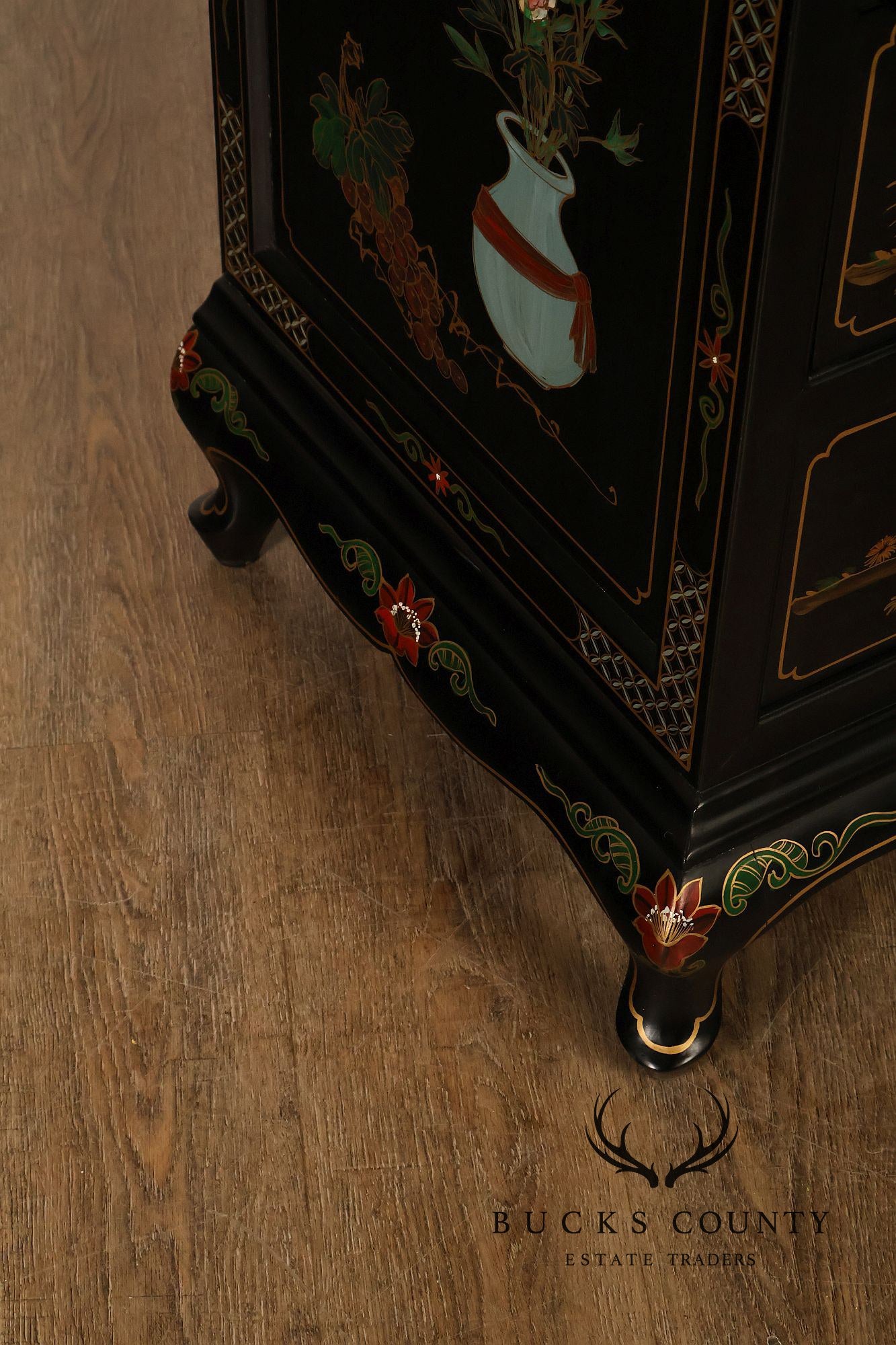 Chinoiserie Secretary Bookcase