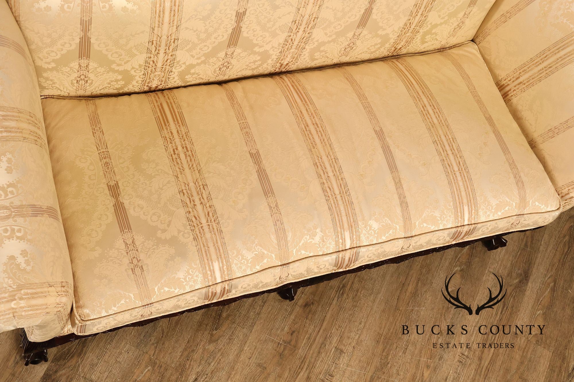 Century Furniture Chippendale Style Pair of Mahogany Sofas