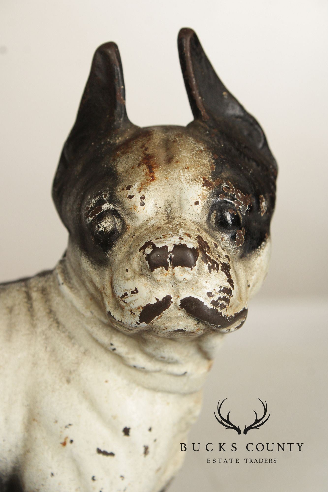 Vintage Cast Iron Boston Terrier Door Stop
