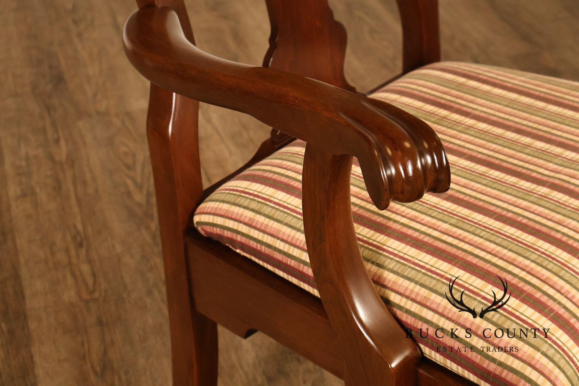 Pennsylvania House Queen Anne Style Set of Six Cherry Dining Chairs