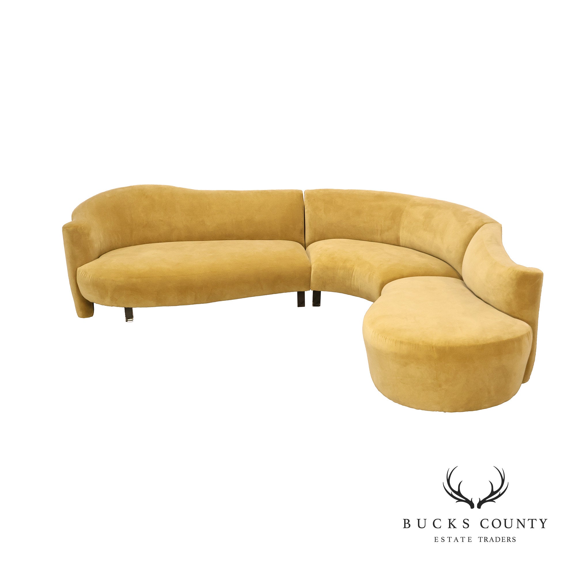 Vladimir Kagan Sculptural Curved Sectional Sofa