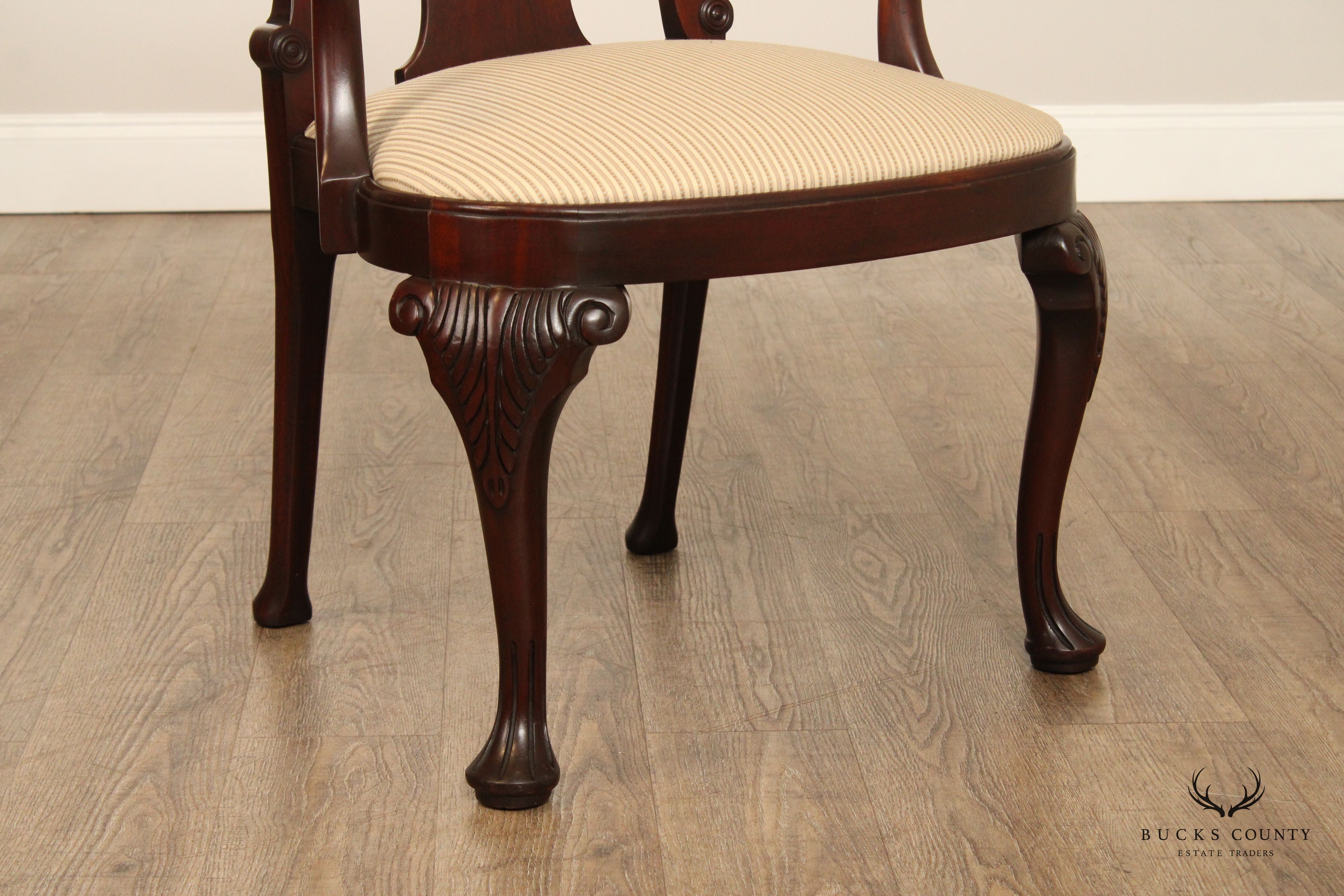 Baker Historic Charleston Collection Set of Six Mahogany Dining Chairs