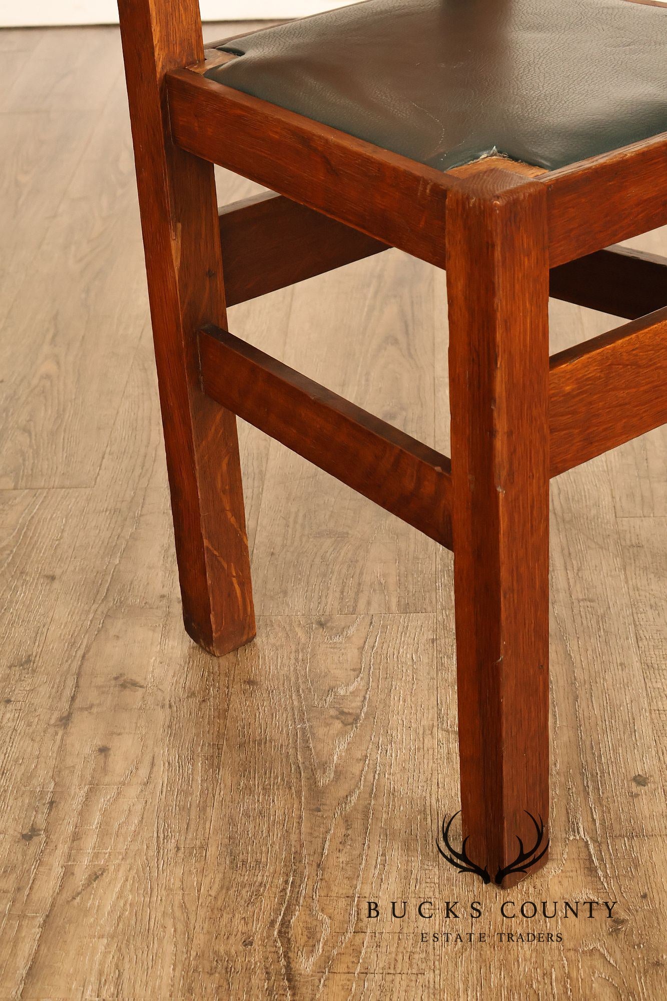 Antique Stickley Brothers Model 825 1/2 Oak Dining Chair
