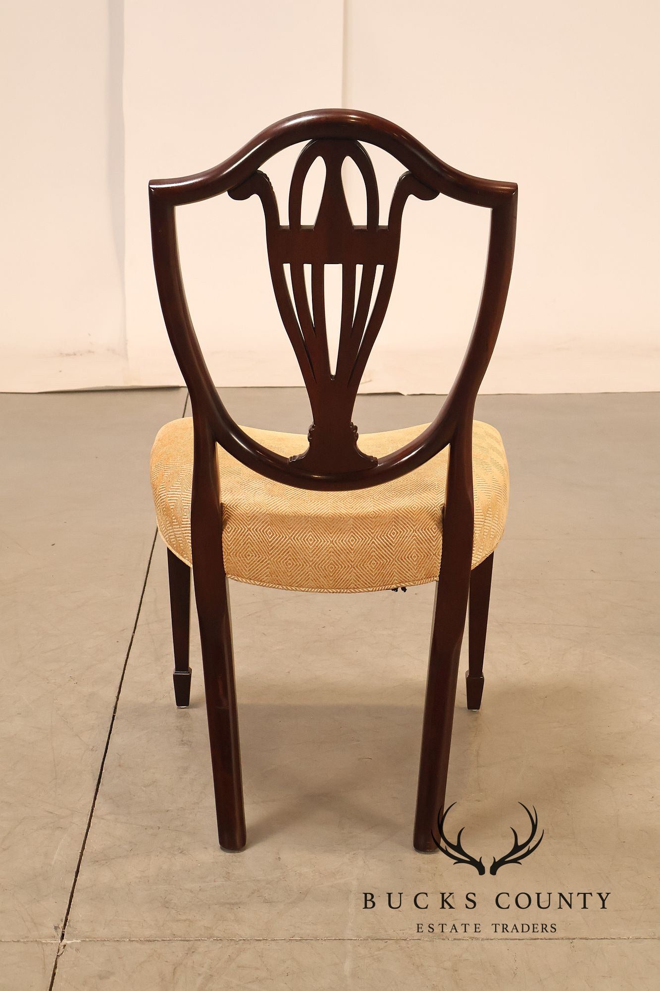Baker Hepplewhite Style Pair of Mahogany Side Chairs