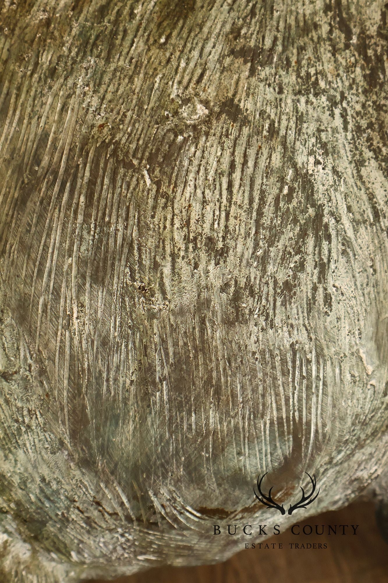 Monumental Cast Bronze Raised Trunk Elephant Garden Statue