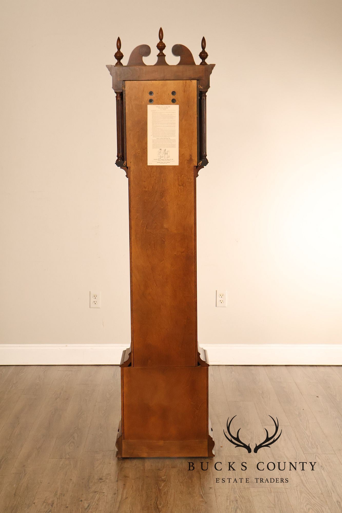 Howard Miller Chippendale Style Cherry Grandfather Grandmother Clock