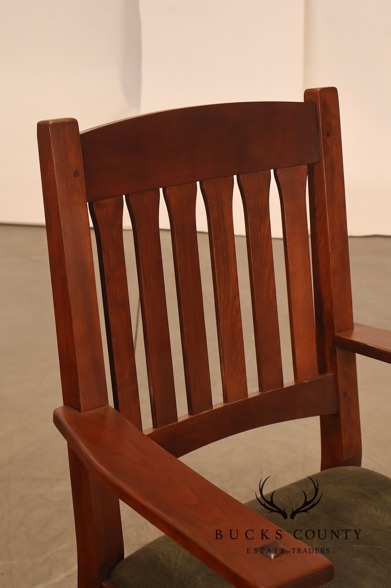 Stickley Mission Collection Cherry Swivel Office Chair