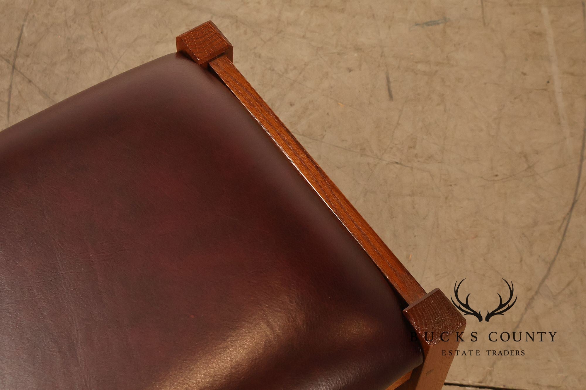 Stickley Mission Collection Oak & Leather Ottoman Footstool