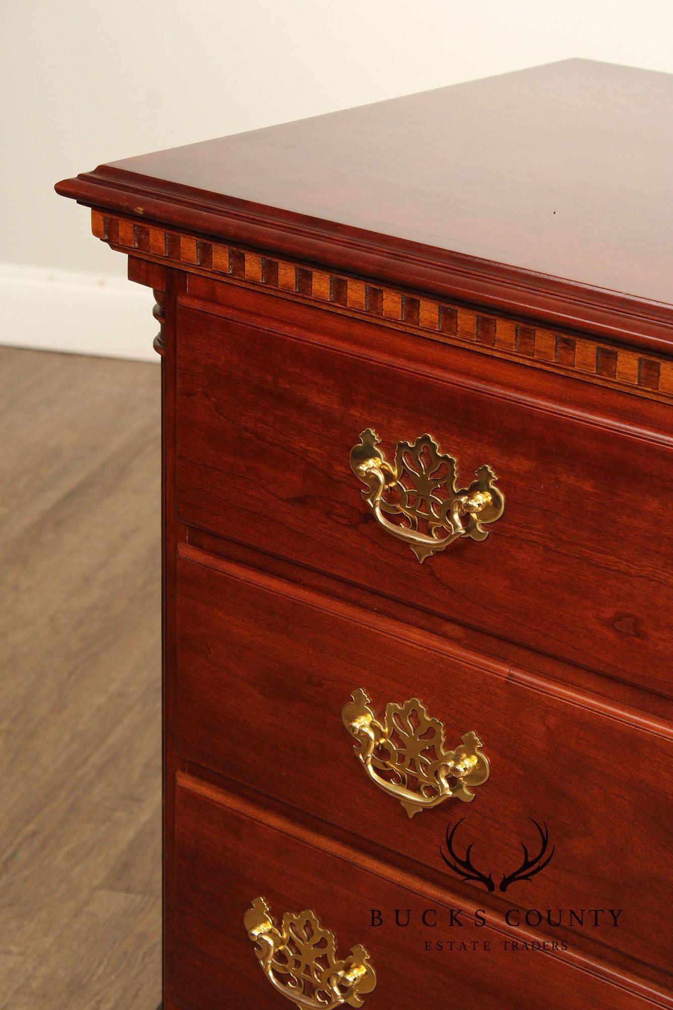 Statton Georgian Style Cherry Long Dresser