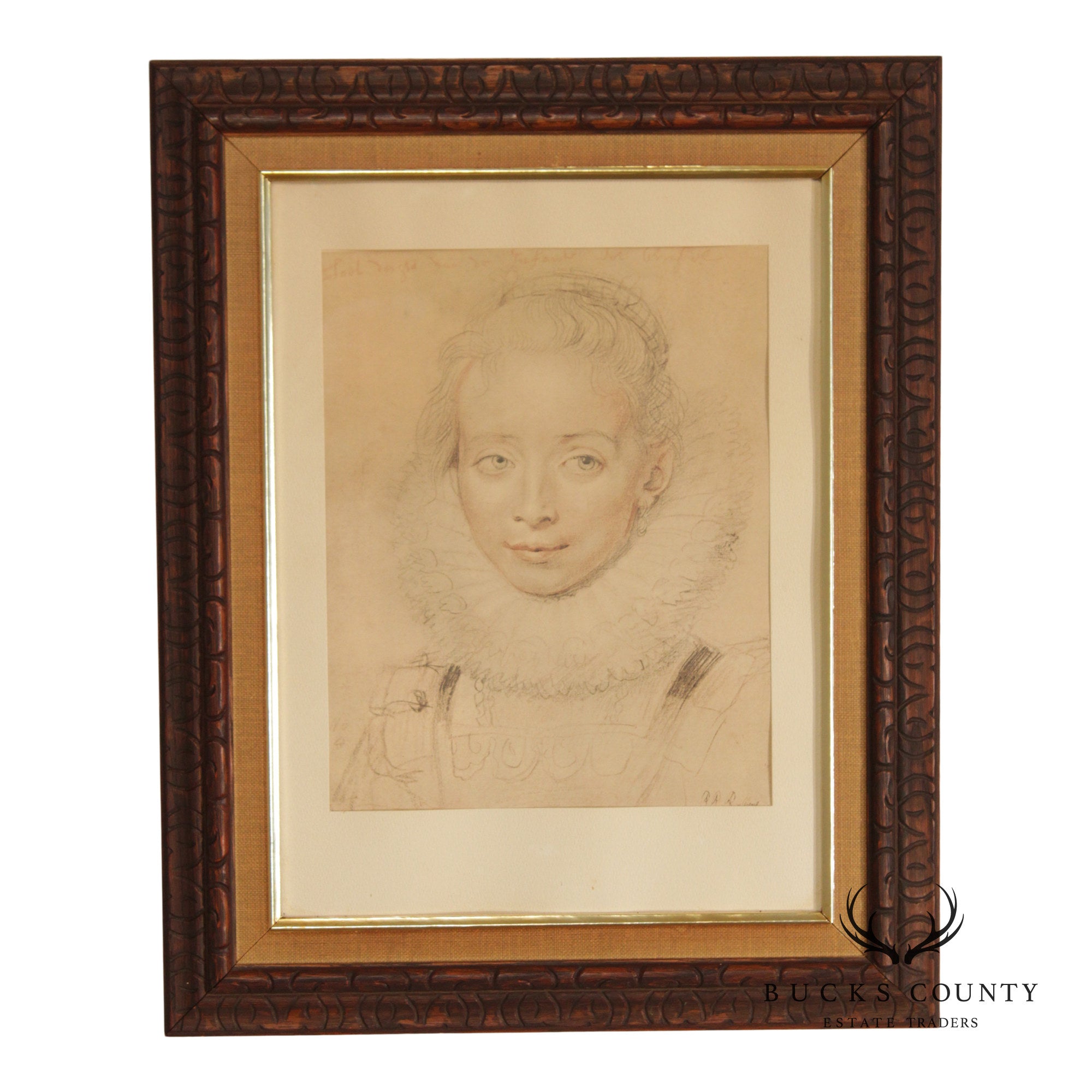 Peter Paul Rubens Framed Print, 'Portrait of Lady-in-Waiting to the Infanta Isabella'