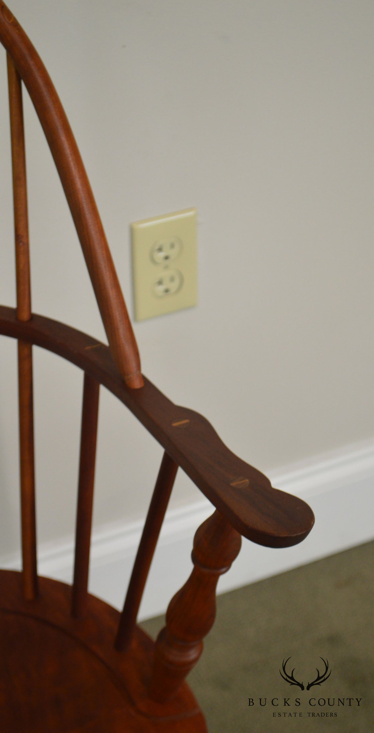 Martins Chair Shop Inc Bench MAde Solid Cherry Sackback Pair Windsor Rockers (E)