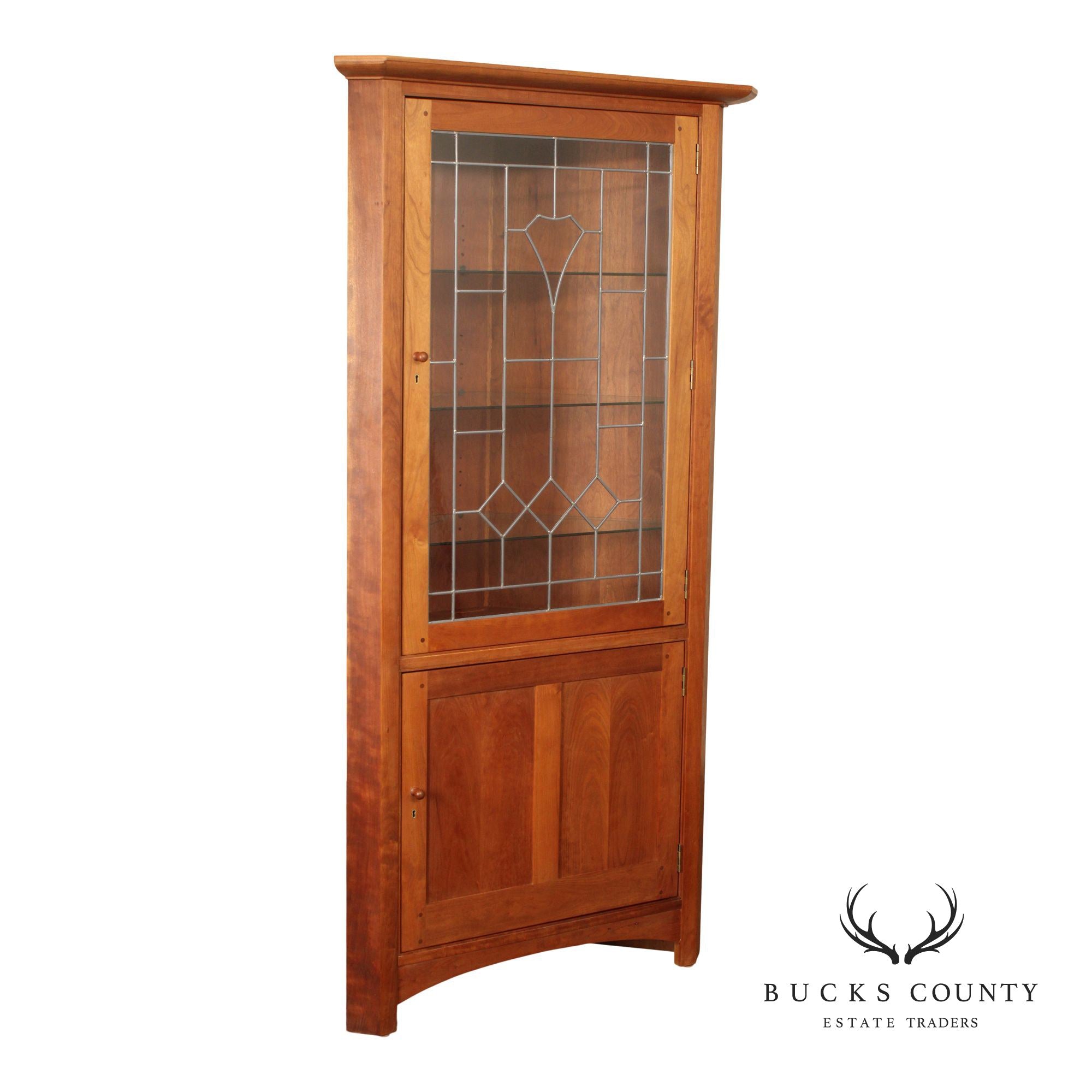 Stickley Mission Collection Cherry Corner Cabinet