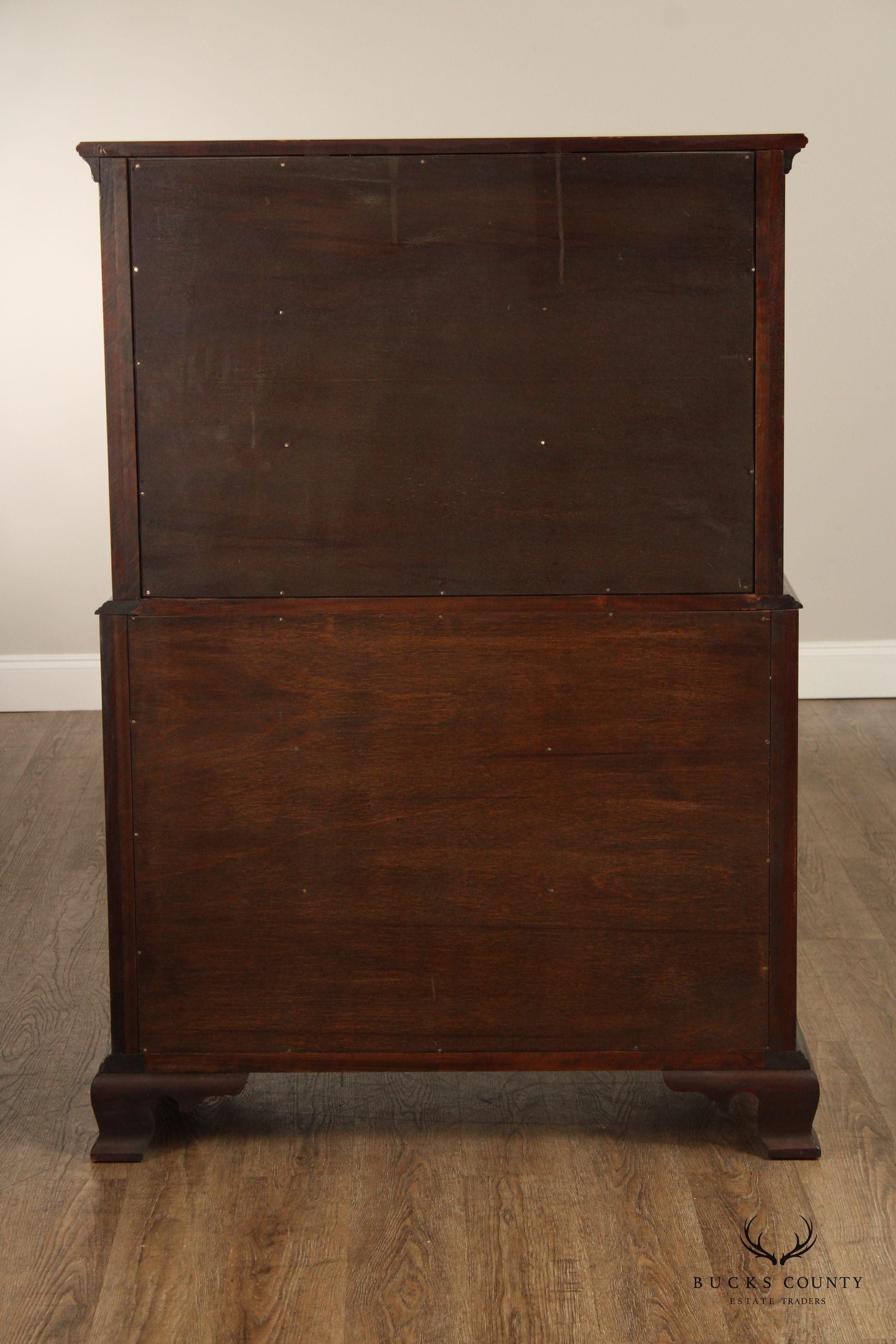 STICKLEY CHIPPENDALE STYLE MAHOGANY HIGHBOY CHEST