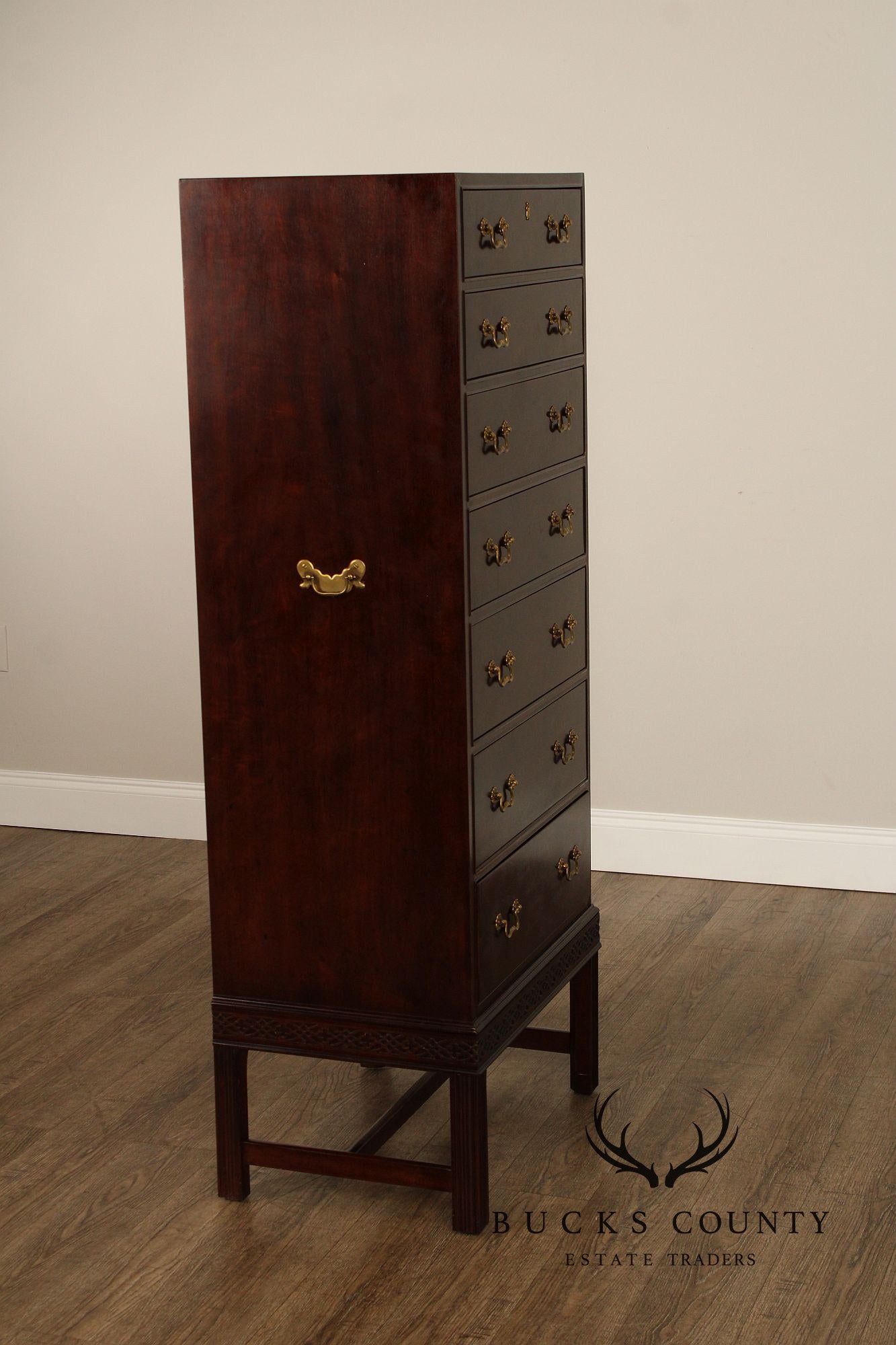 Henredon Chippendale Style Mahogany Lingerie Chest