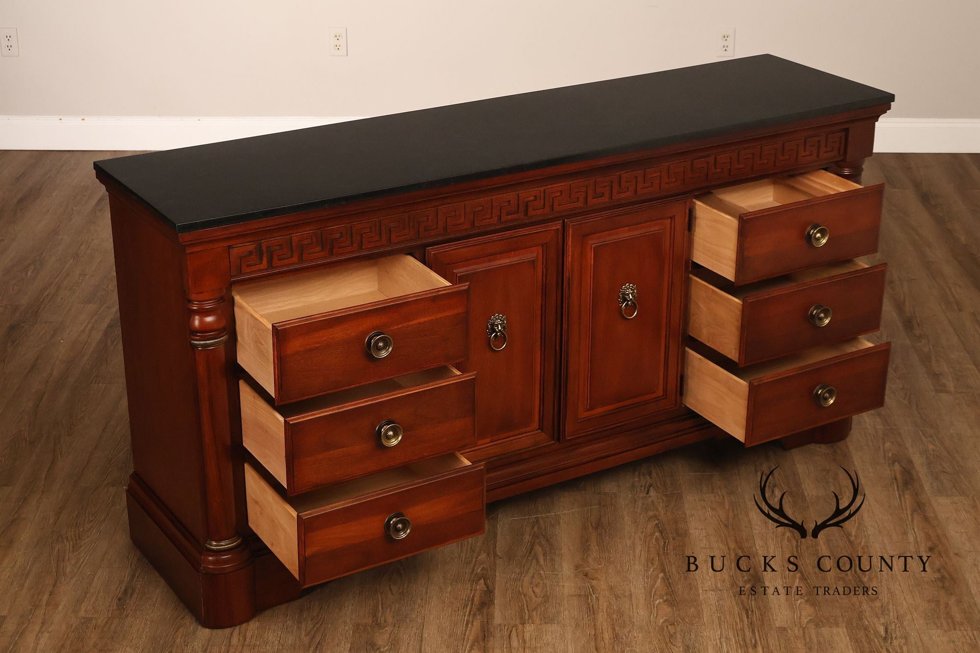 Stanley Regency Style Mahogany Triple Dresser