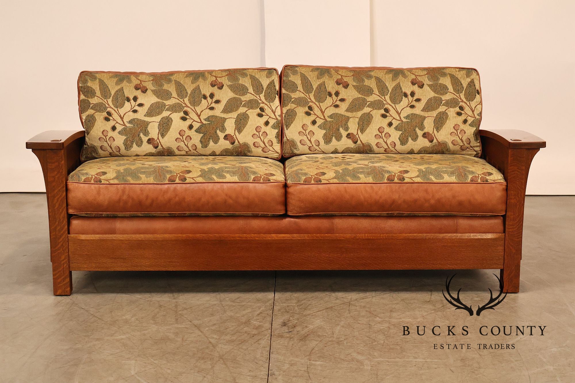 Stickley Mission Collection Oak Orchard Street Sofa