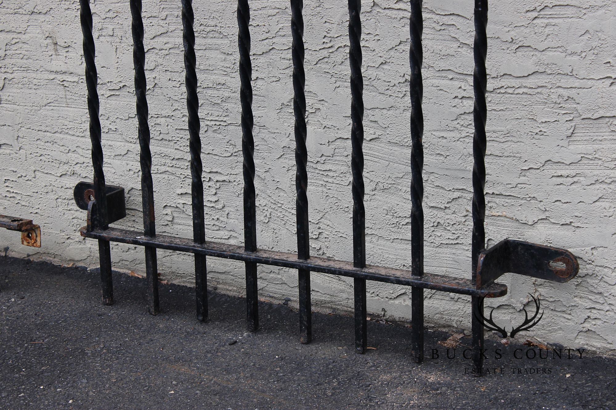 Hand Forged Set of Three Wrought Iron Window Grates