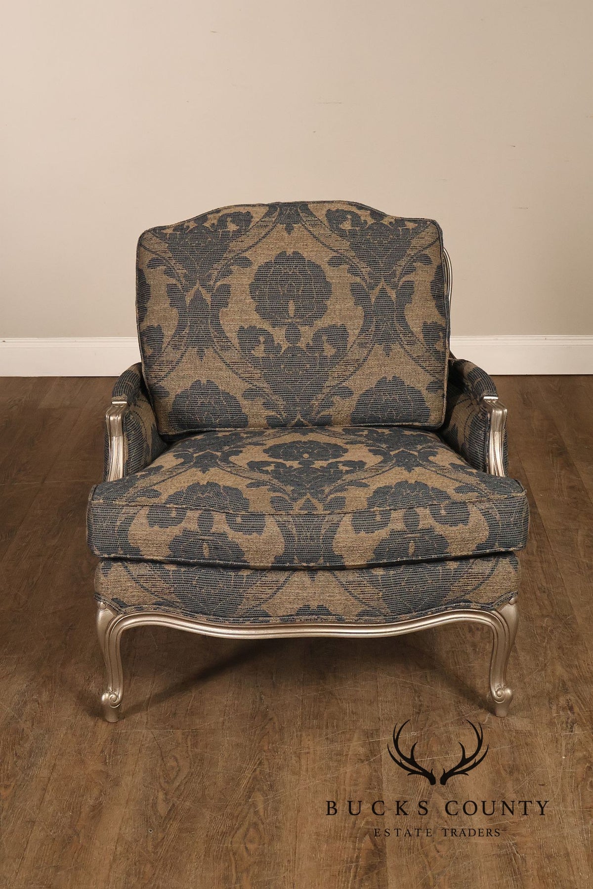 Ethan Allen French Louis XV Style Pair of 'Versailles' Armchairs
