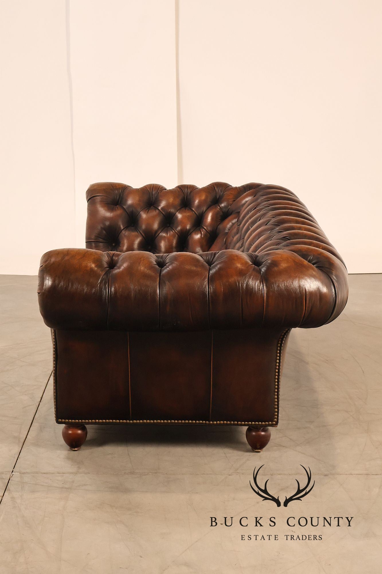 Hancock & Moore Leather Chesterfield Sofa