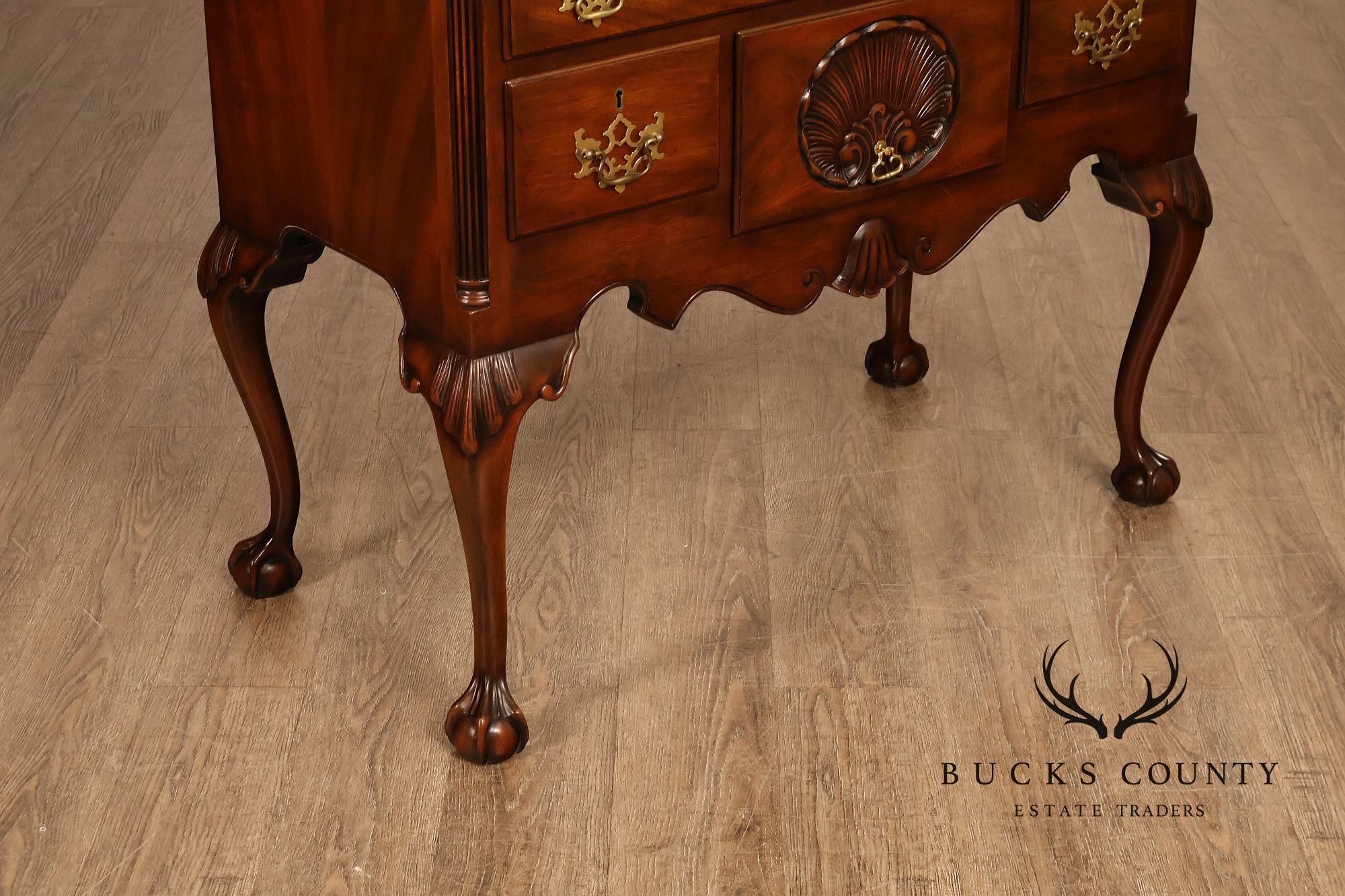 Kittinger Chippendale Style Mahogany Highboy