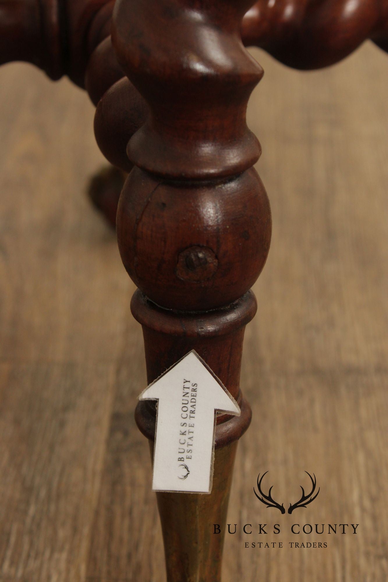 Antique Victorian Barley Twist Mahogany Side Table