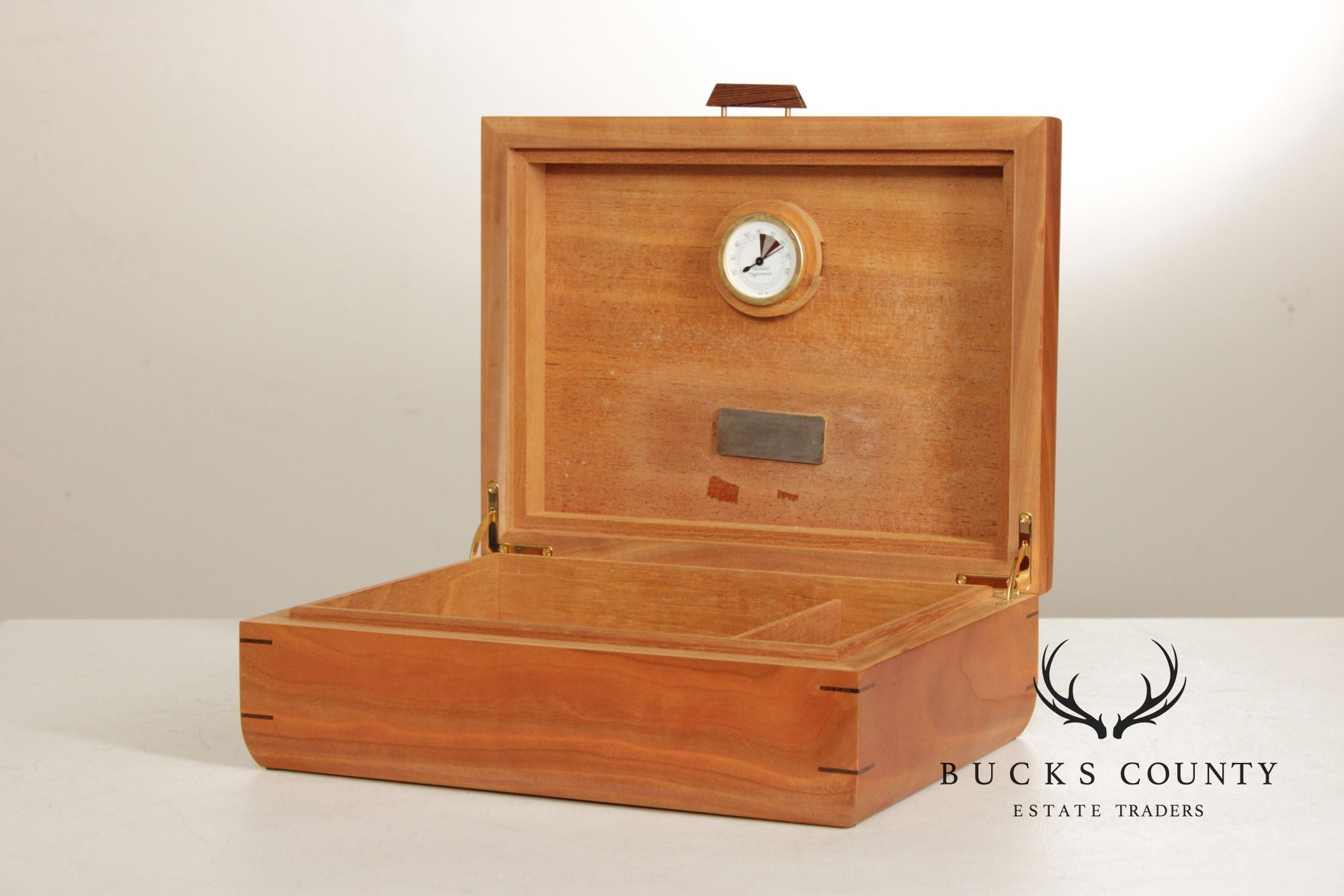 Studio Mixed Wood Desktop Cigar Humidor