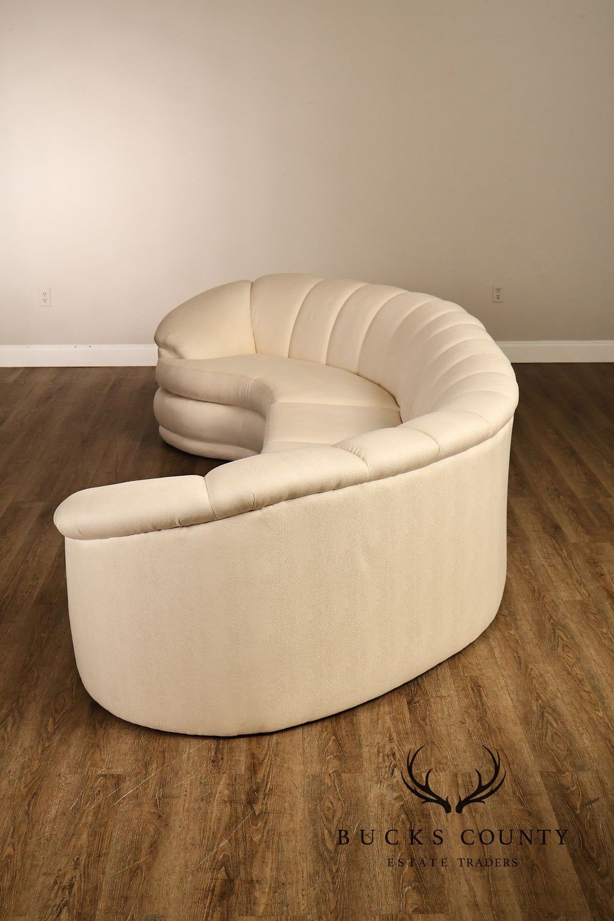 Thayer Coggin Post Modern Curved Sectional Sofa