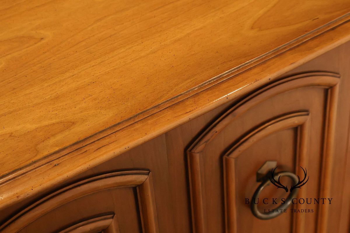 Vintage Neoclassical Style Burlwood Gentleman's Chest