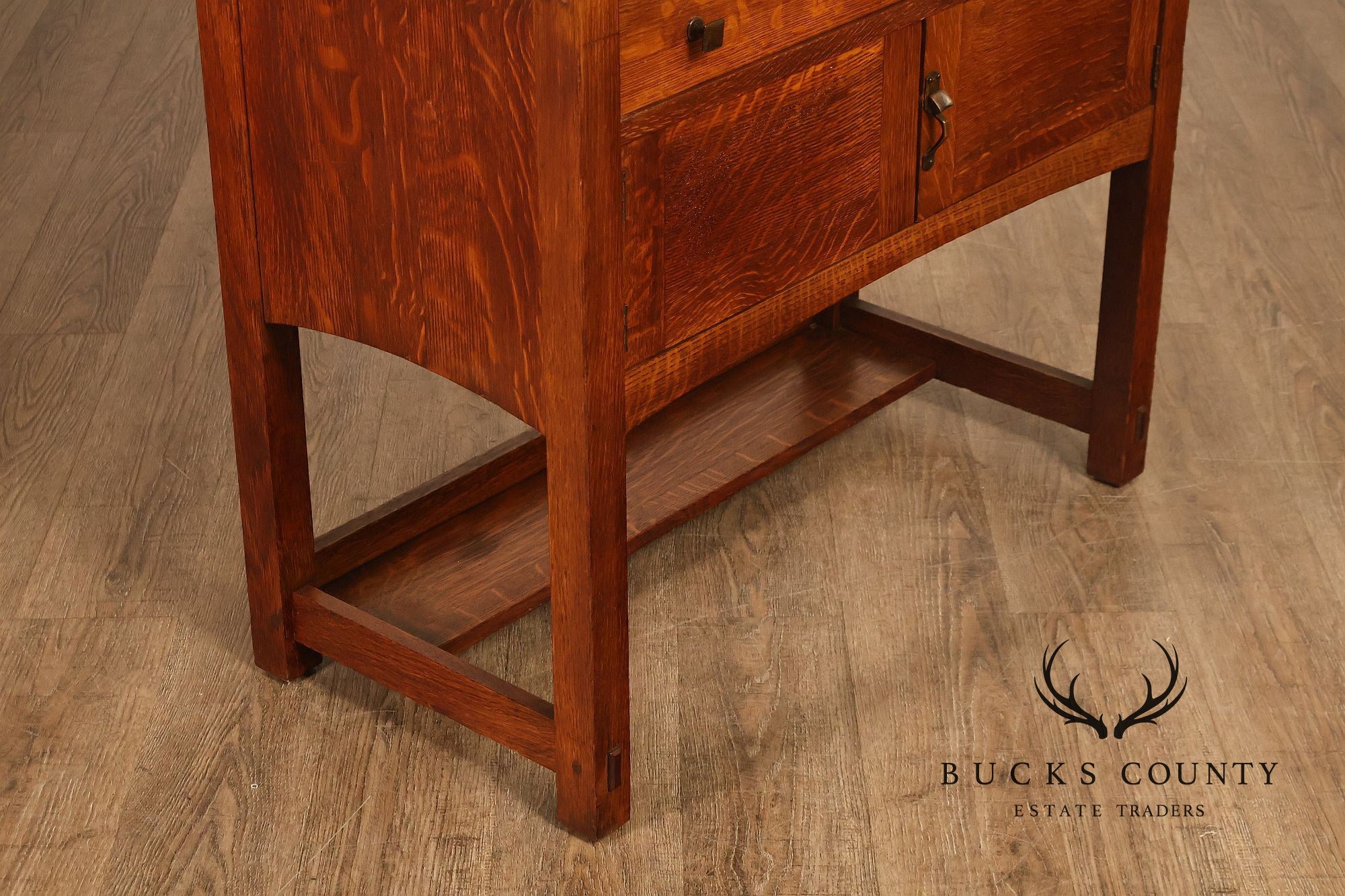 Limbert Arts And Crafts Antique Oak Slant Drop Front Writing Desk