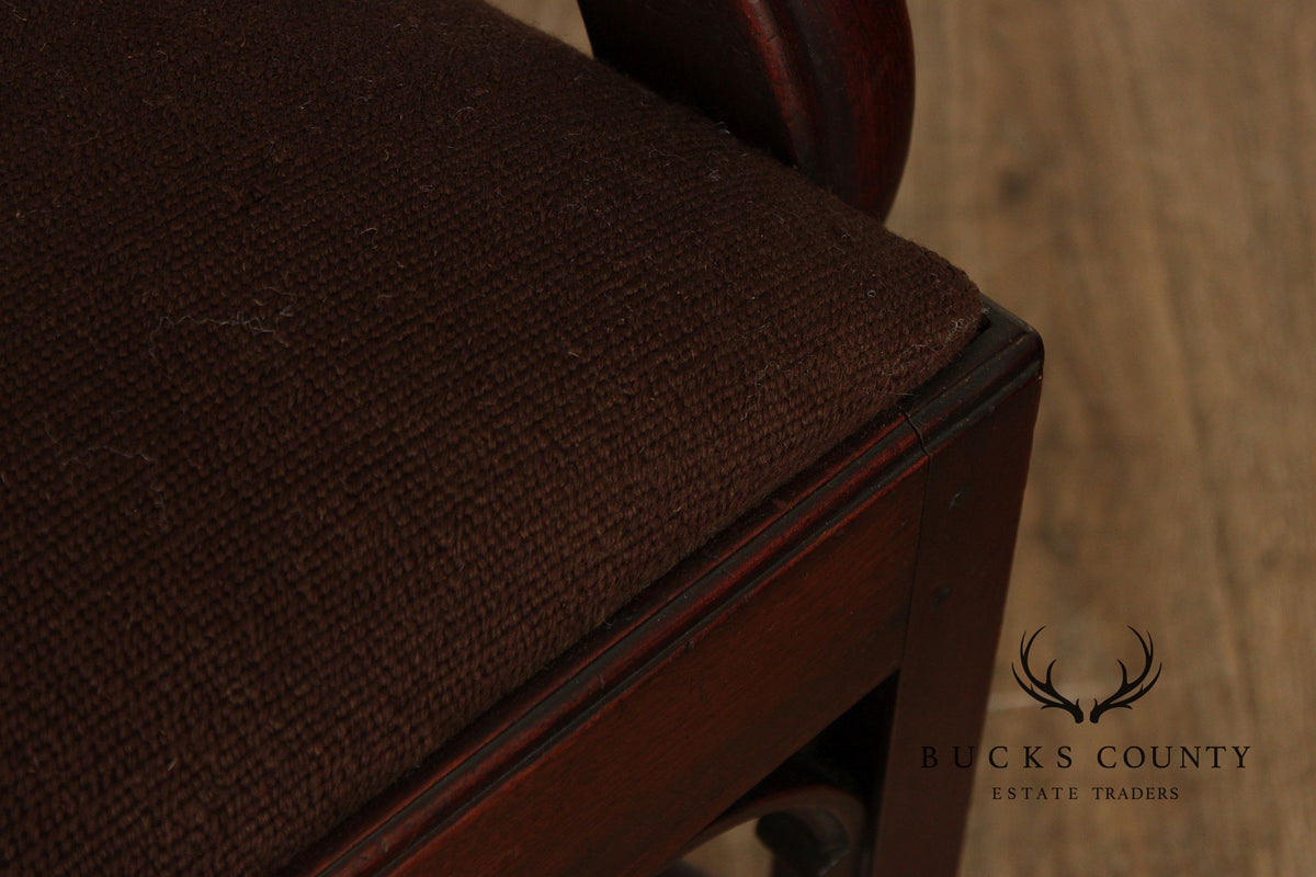 Antique Mahogany Georgian Style Armchair