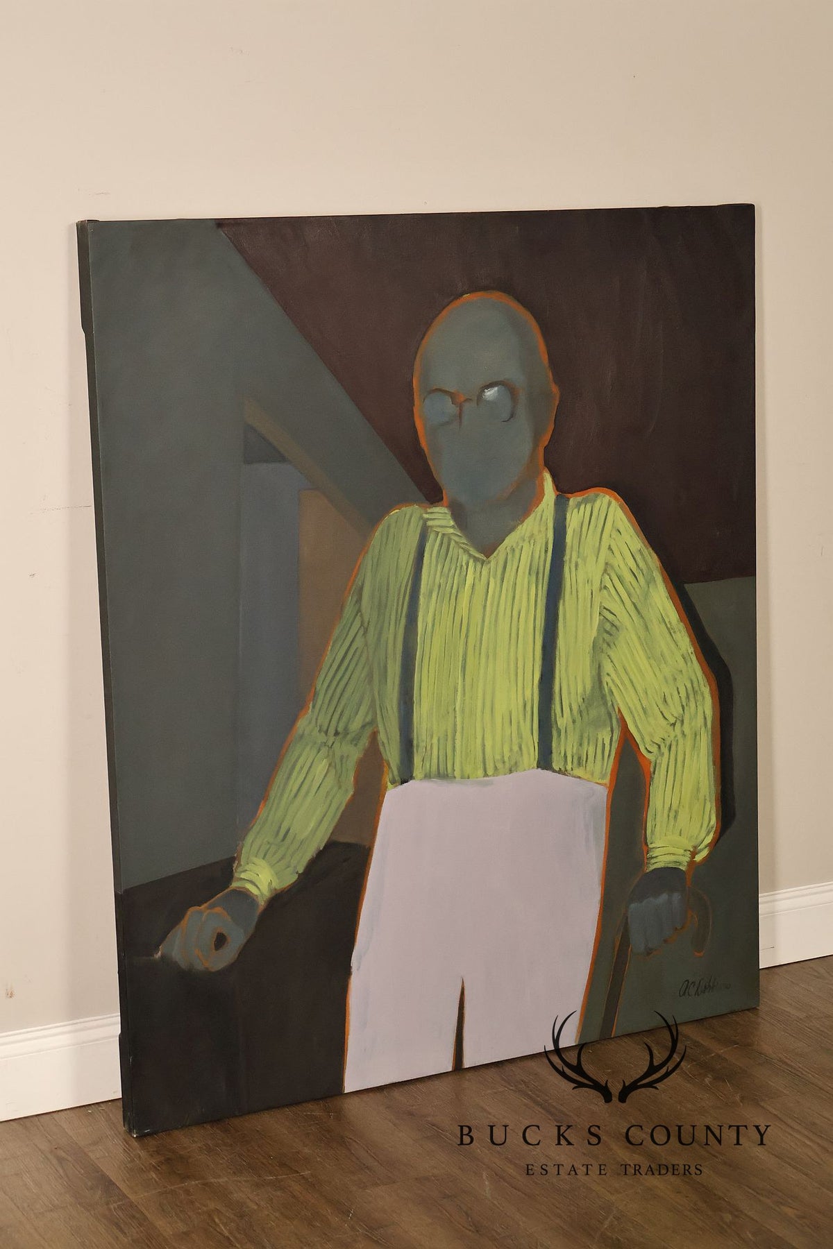 Anne Cooper Dobbins Oil Painting, 'Mr. Pfeiffer'