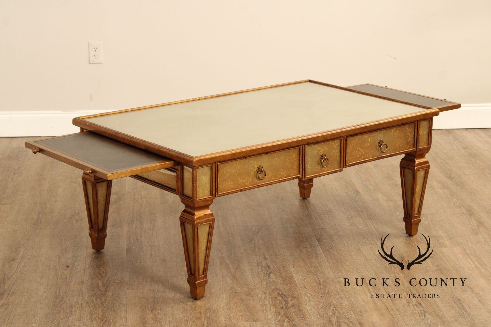 Theodore Alexander Neoclassical Style Eglomise Coffee Table