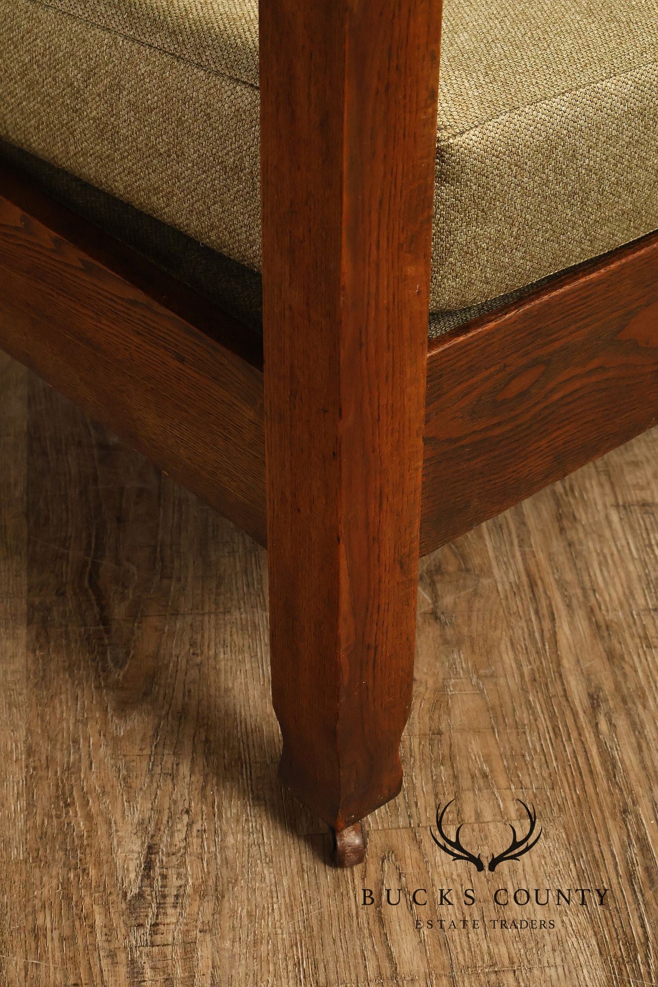 Antique Mission Oak Adjustable Morris Chair